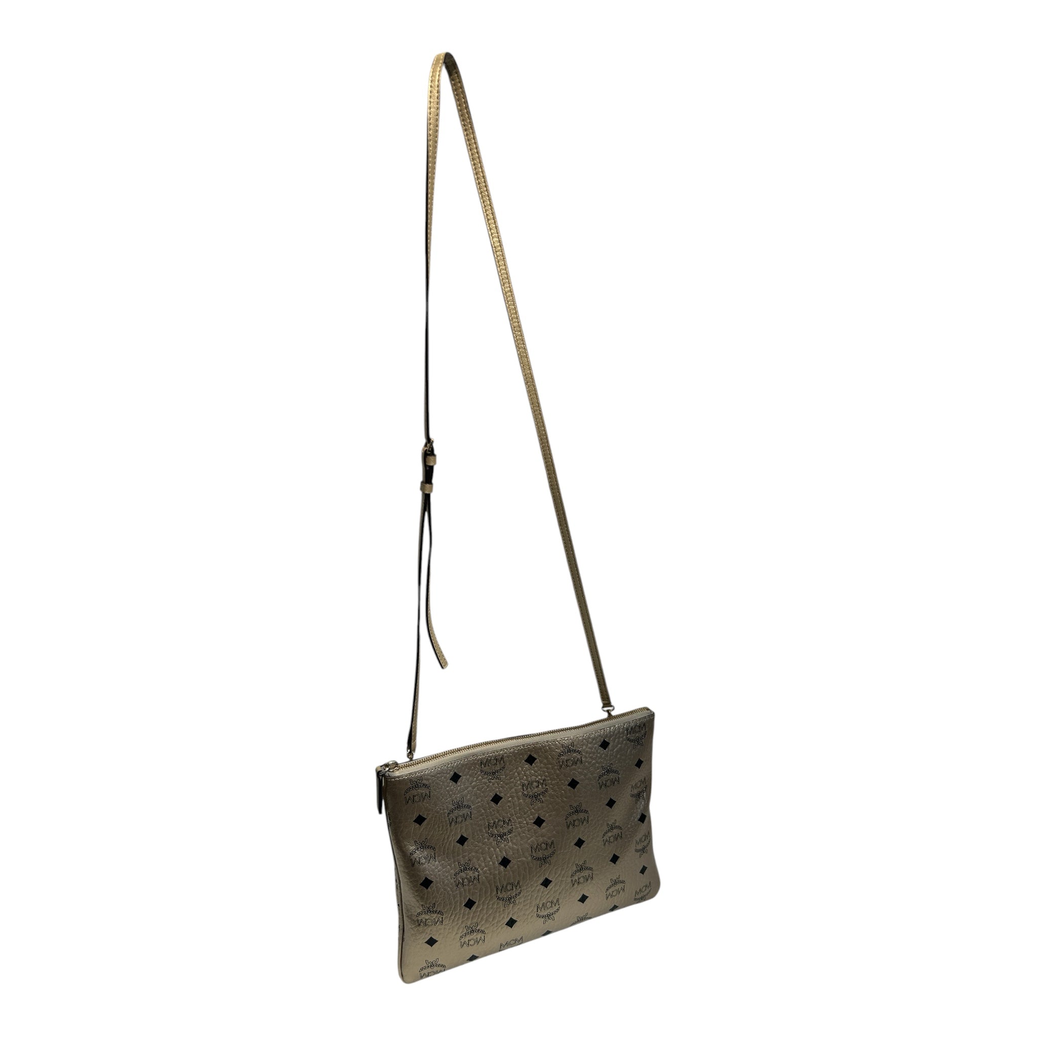 MCM/Cross Body Bag/Monogram/Leather/GLD/MCM MONOGRAM POUCH view 7