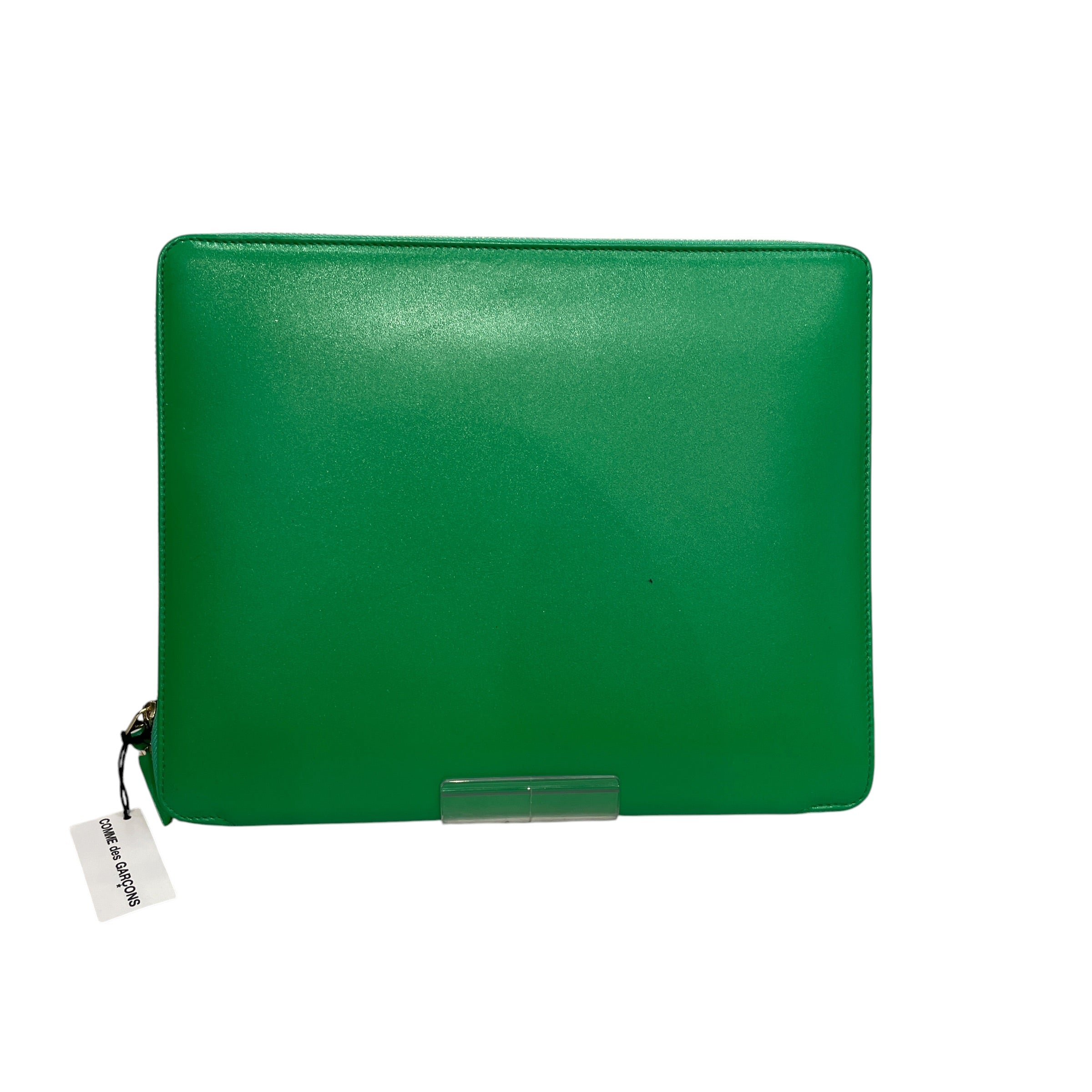 COMME des GARCONS/Clutch Bag/Leather/GRN/IPAD SLEEVE view 1
