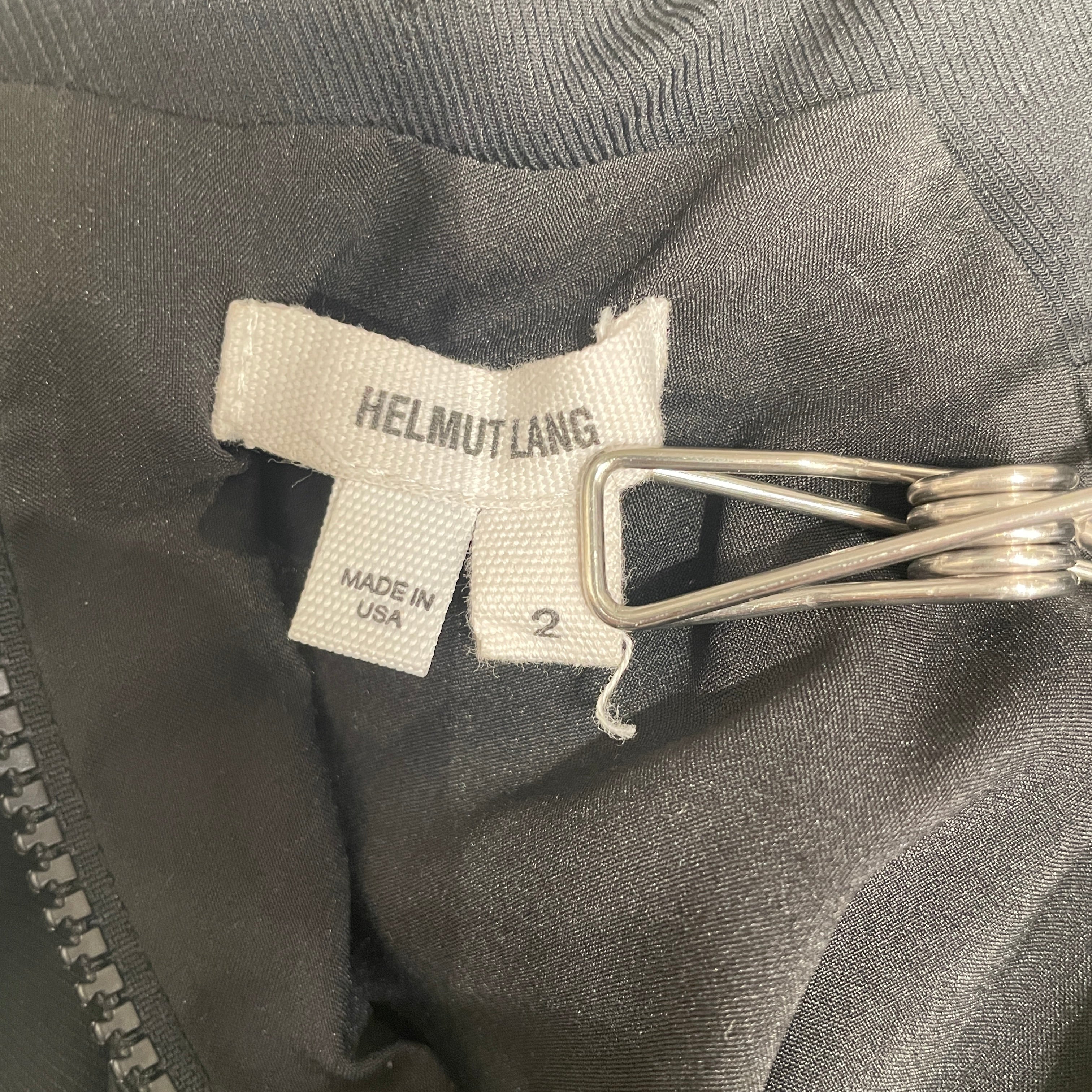 Helmut Lang/SS Dress/2/Cotton/BLK/V-NECK BACK ZIP MIDI DRESS view 3