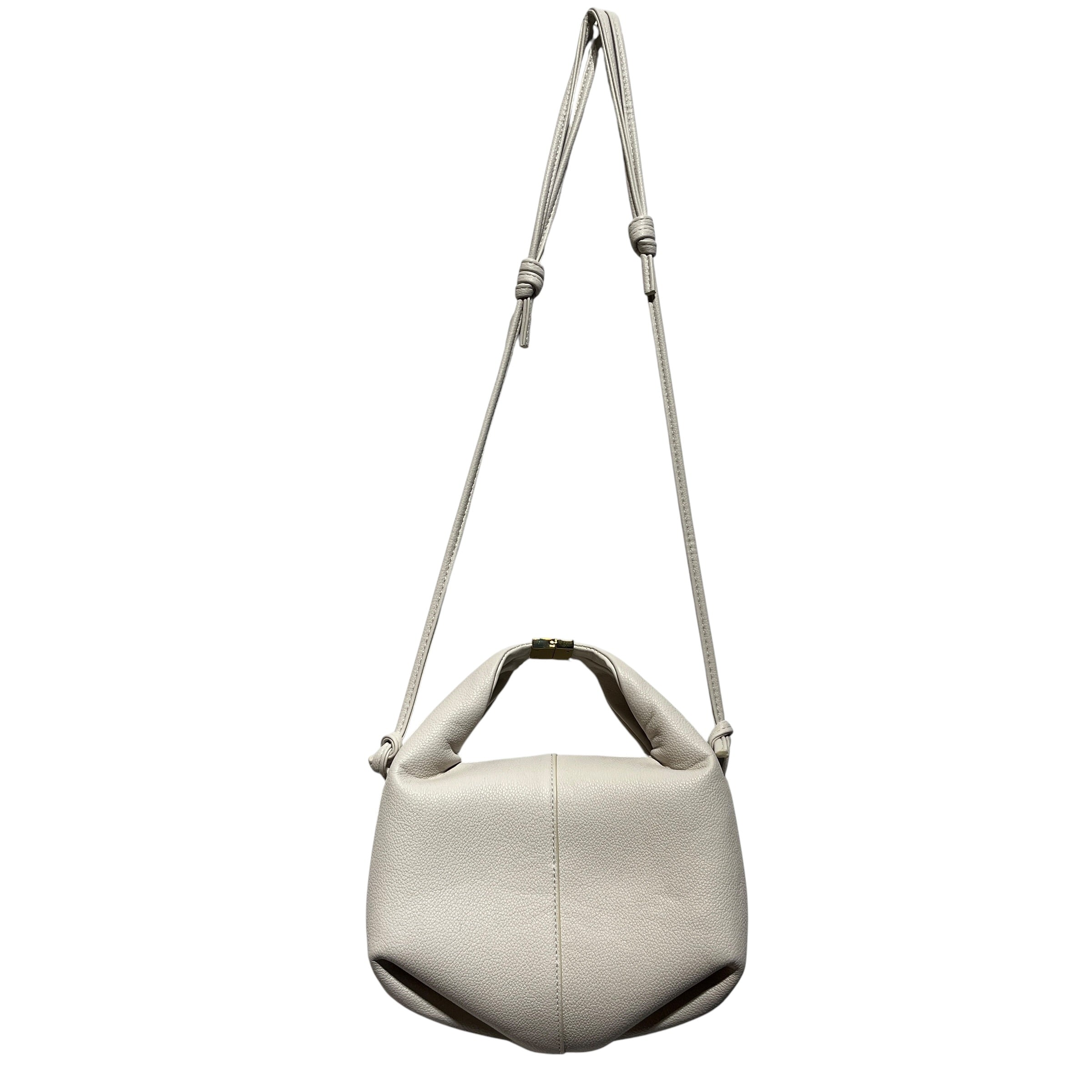 POLENE/Hand Bag/Leather/WHT/Gold Top Hardware with Strap view 1