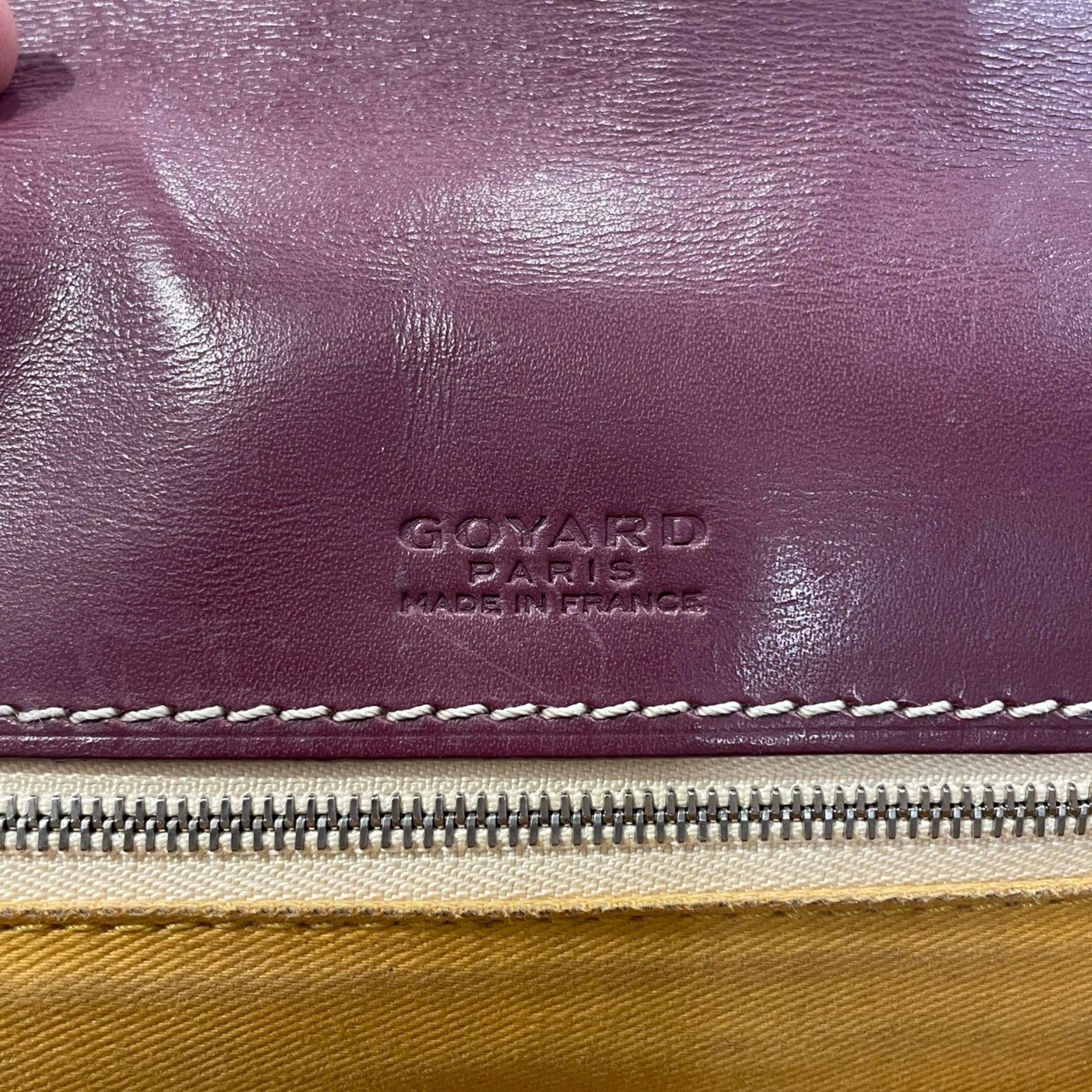 GOYARD/Cross Body Bag/Monogram/Leather/PPL/BELVEDERE MESSENGER view 3