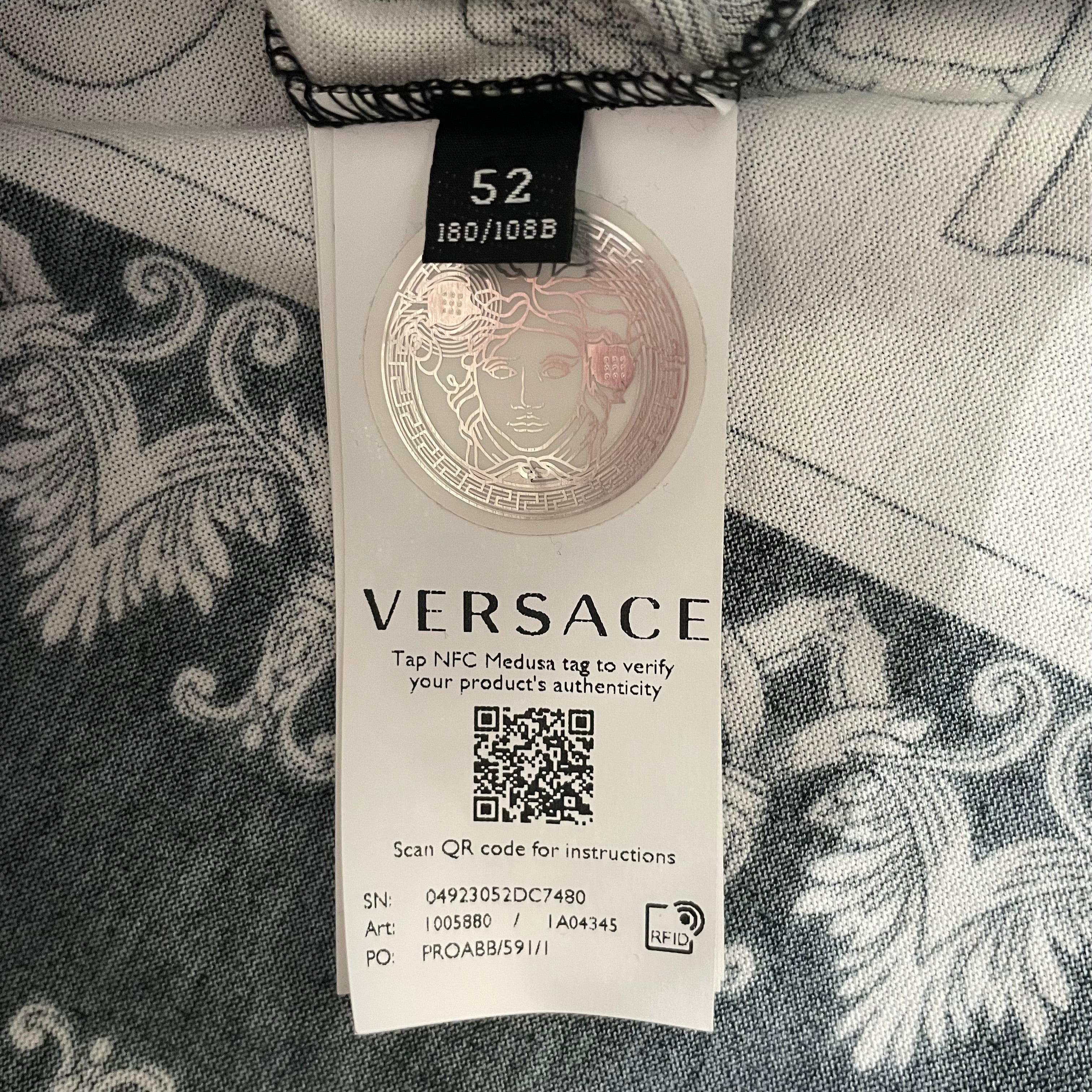 VERSACE/T-Shirt/52/Cotton/BLK/BAROQUE DREAM view 4