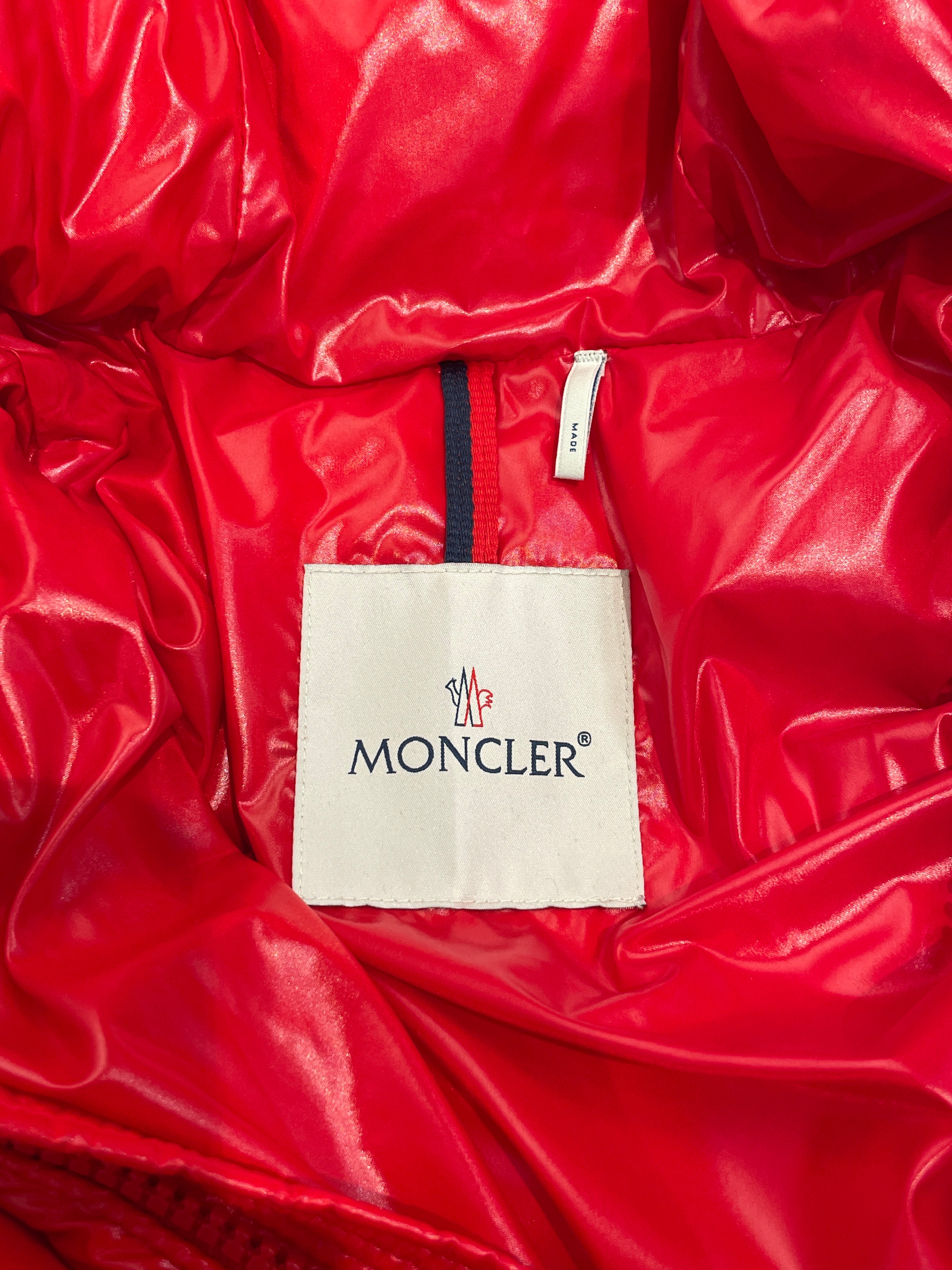 MONCLER/Puffer Jkt/XS/Nylon/RED/Red Down Puffer view 3