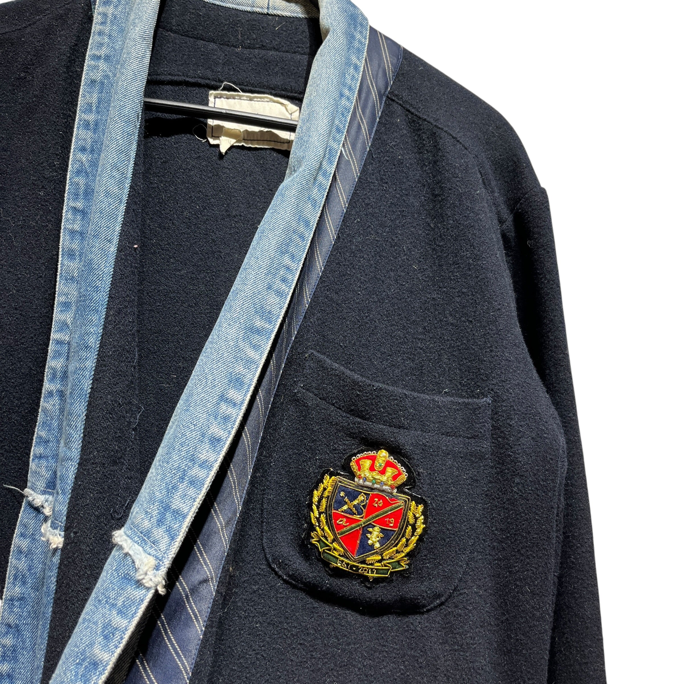 GREG LAUREN/Coat/4/Wool/NVY/Navy Prep Kimono view 2