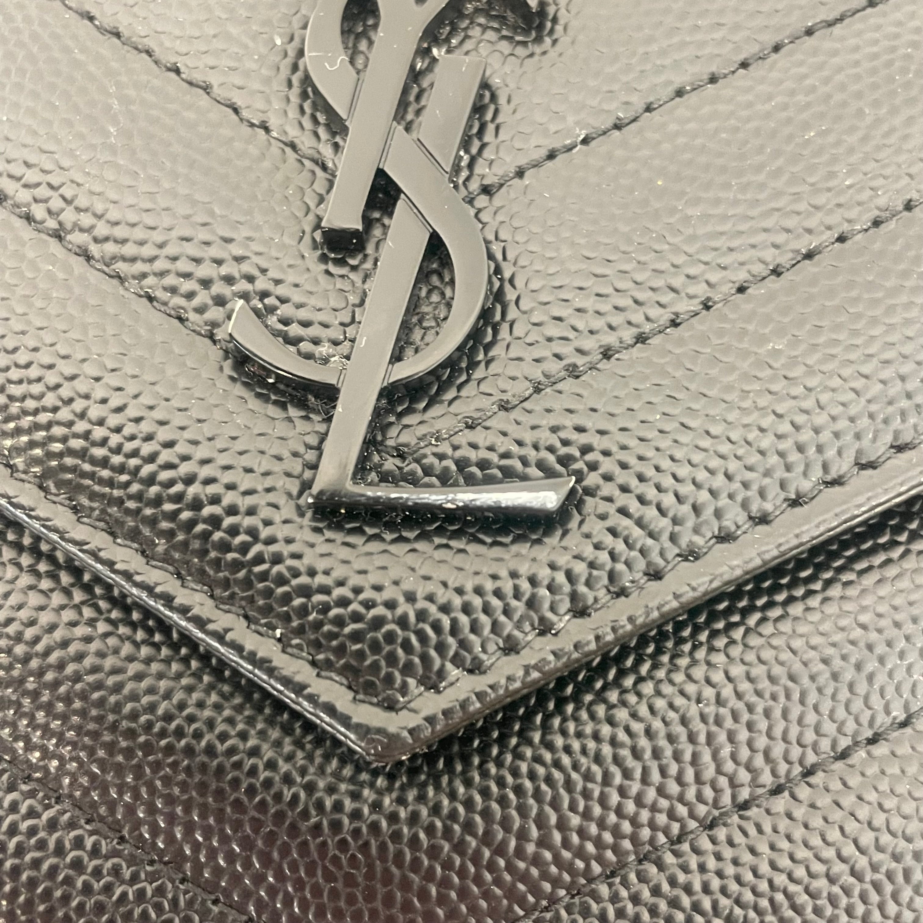 YVES SAINT LAURENT/Cross Body Bag/Monogram/Leather/BLK/Chain Wallet Cassandra Style view 7