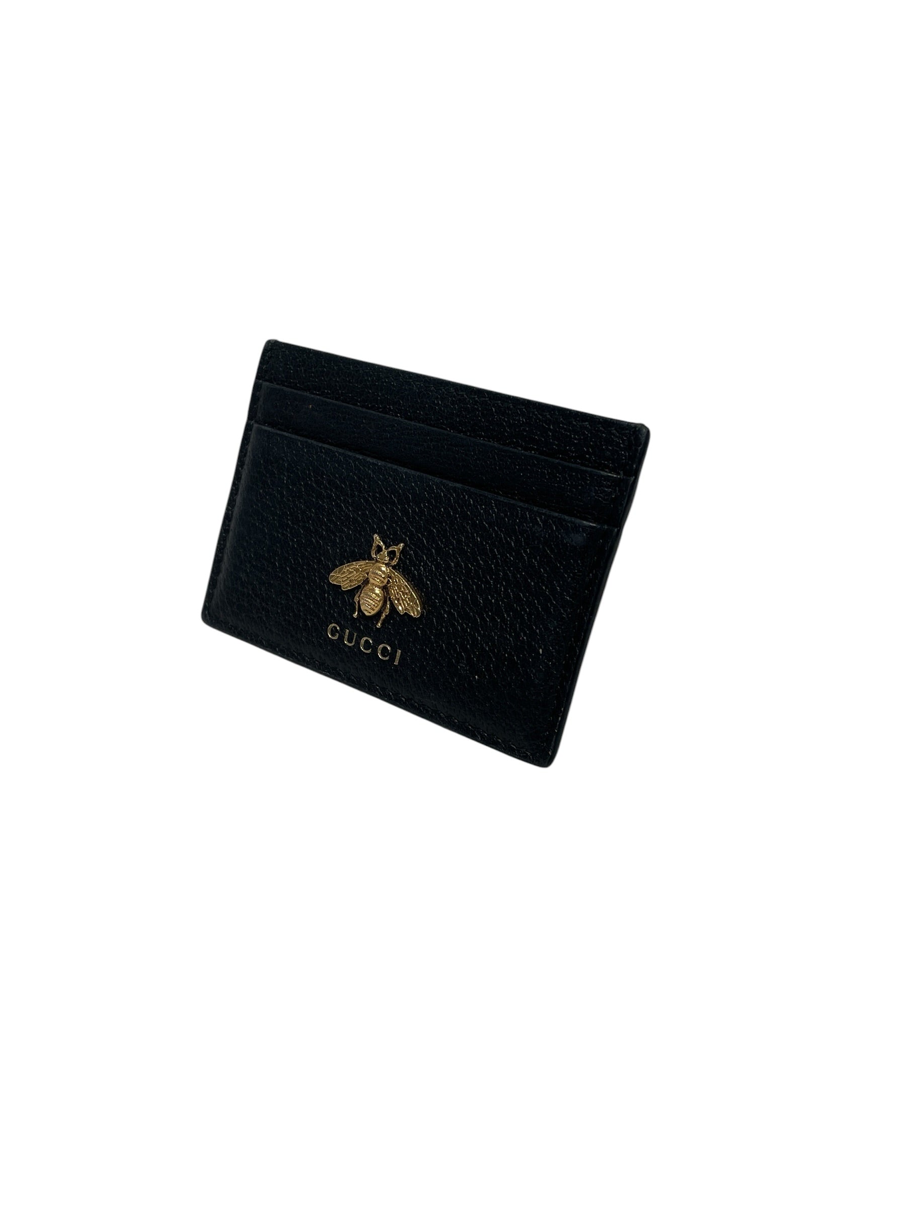 GUCCI/Wallet/Leather/BLK/L's/BUMBLEBEE CARDHOLDER view 1