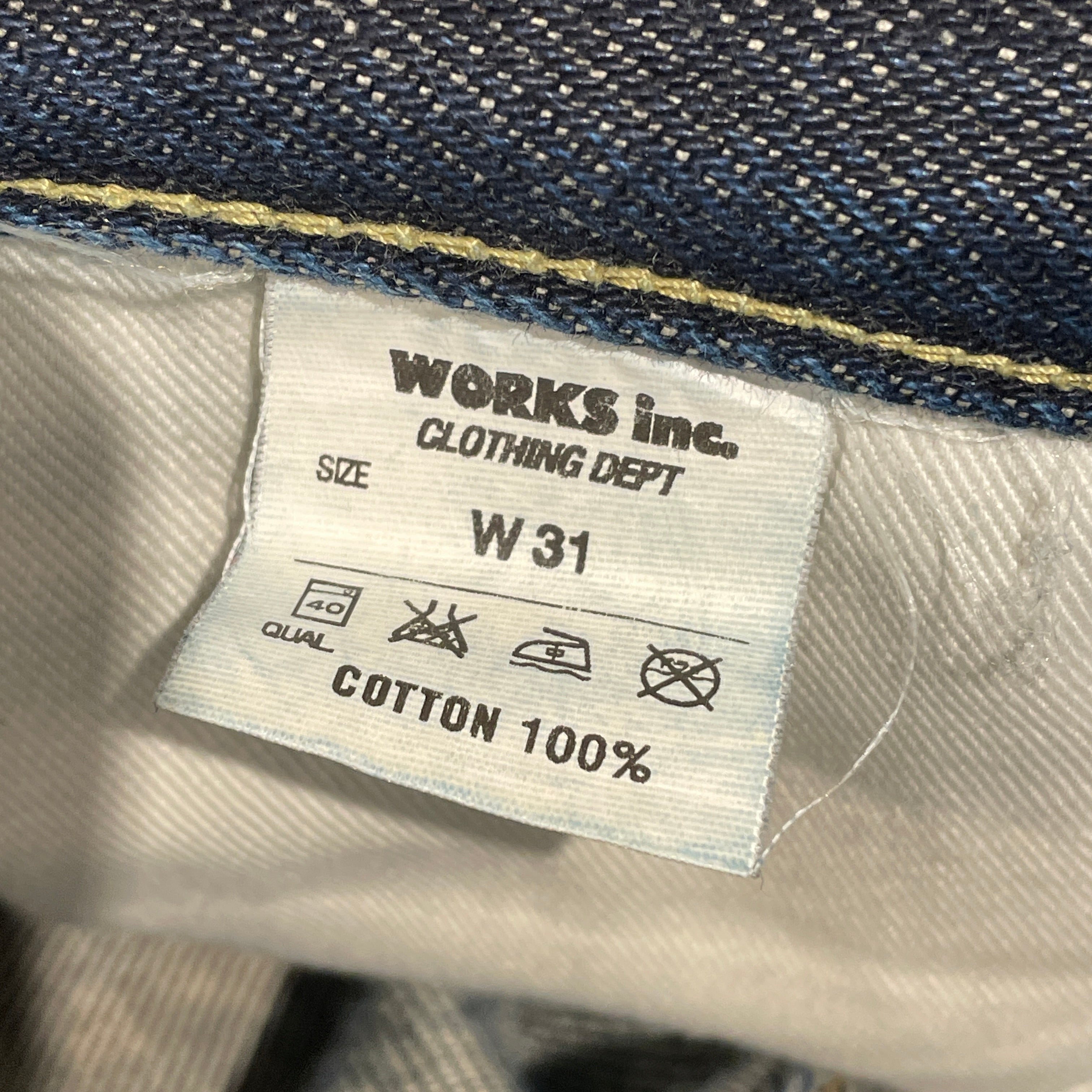 IRON HEART/Bootcut Pants/31/Denim/NVY/ view 3