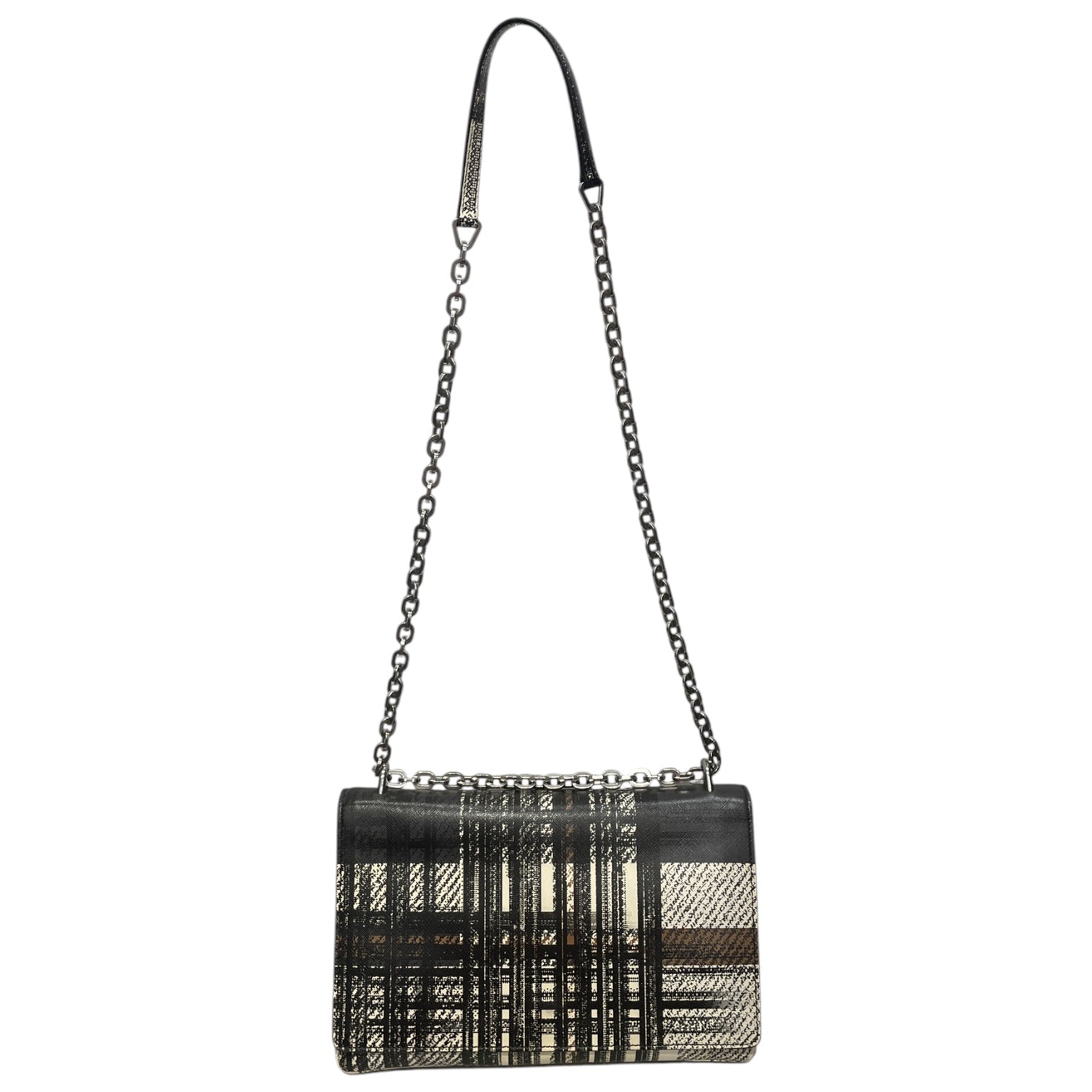 PRADA/Cross Body Bag/Stripe/Leather/MLT/SAFFIANO LEATHER CHAIN STRAP view 1
