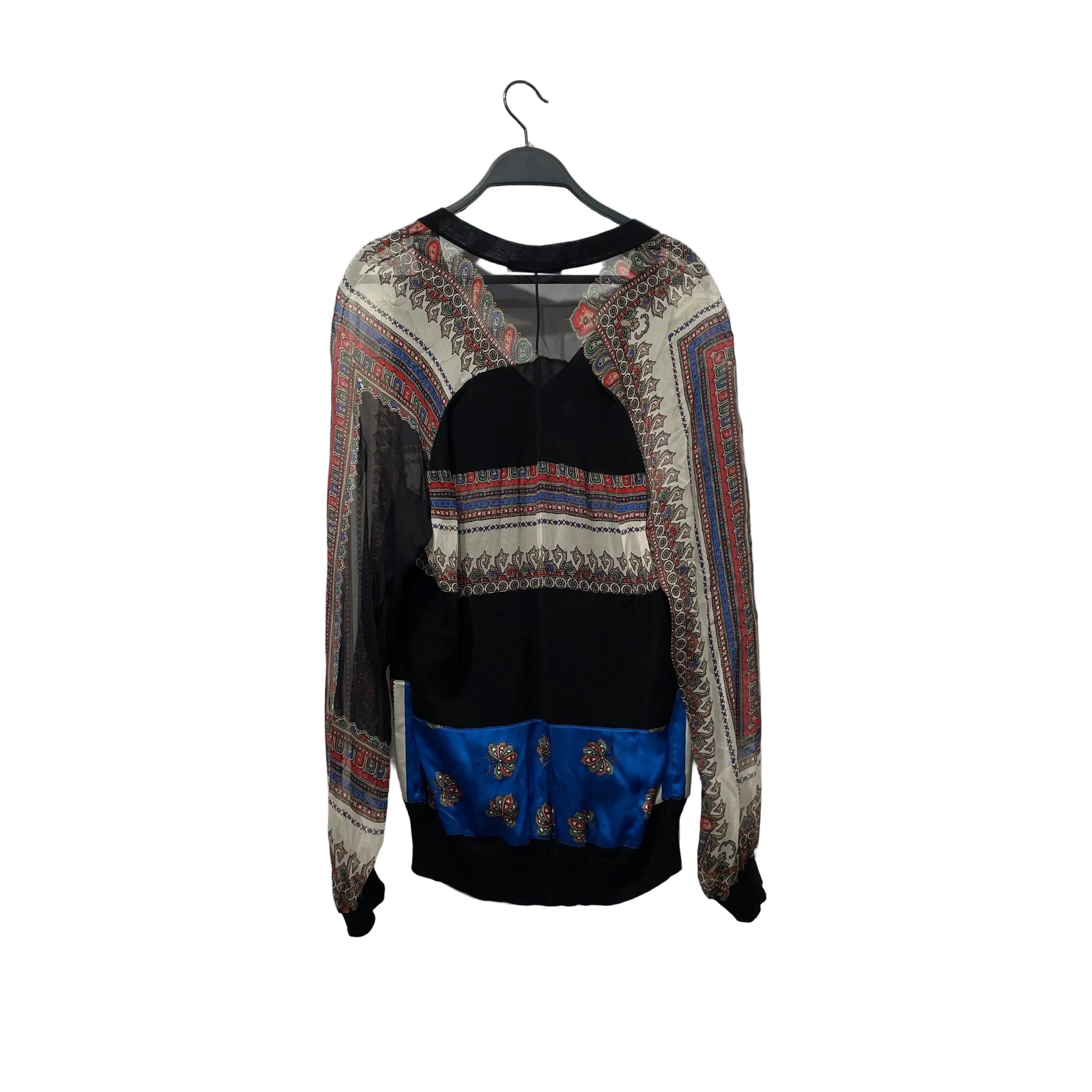 GIVENCHY/LS T-Shirt/L/Paisley/Silk/MLT/TISCI SHEER V NECK view 2