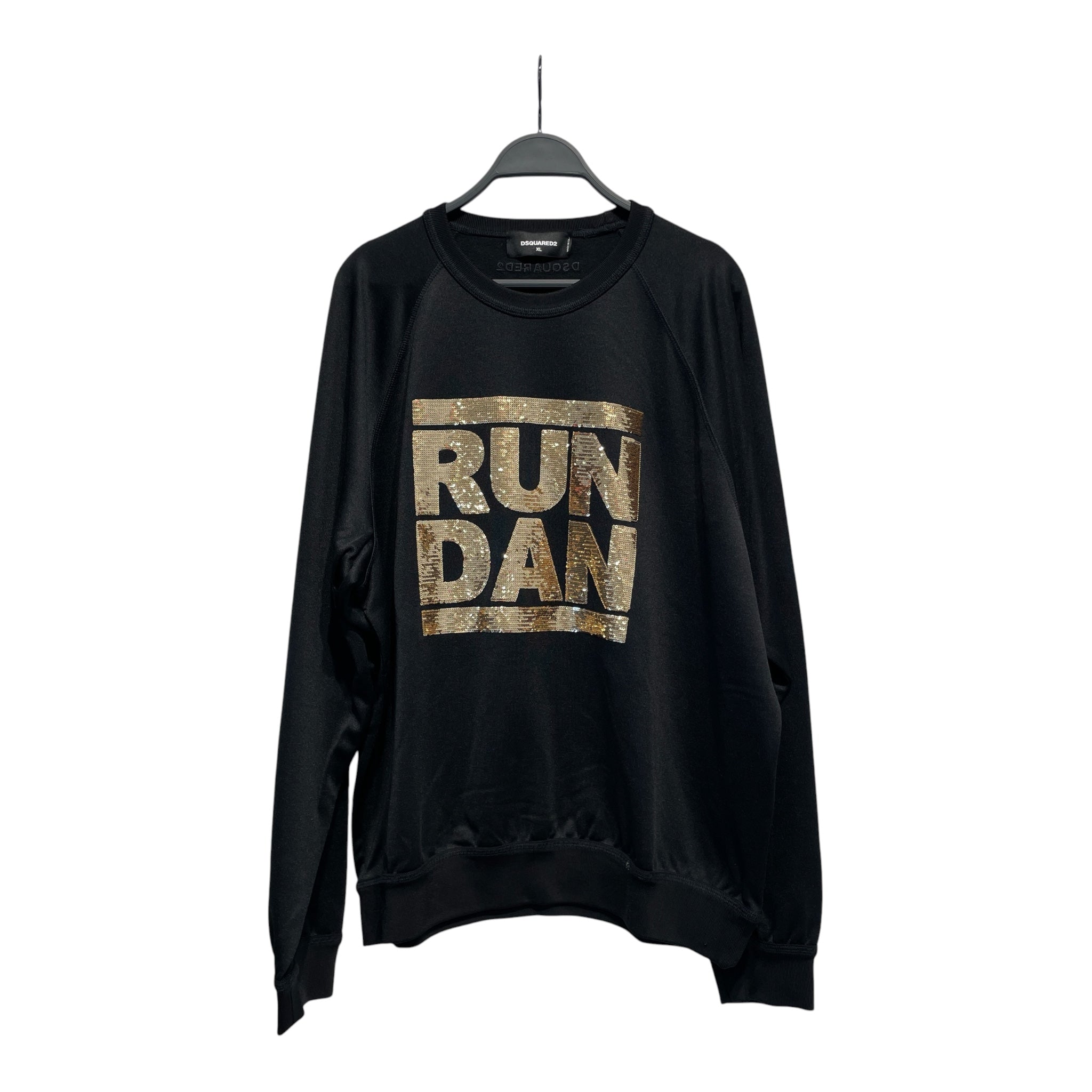 DSQUARED2/Sweatshirt/L/Cotton/BLK/RUNDAN/GOLD/SEQUENCE view 1