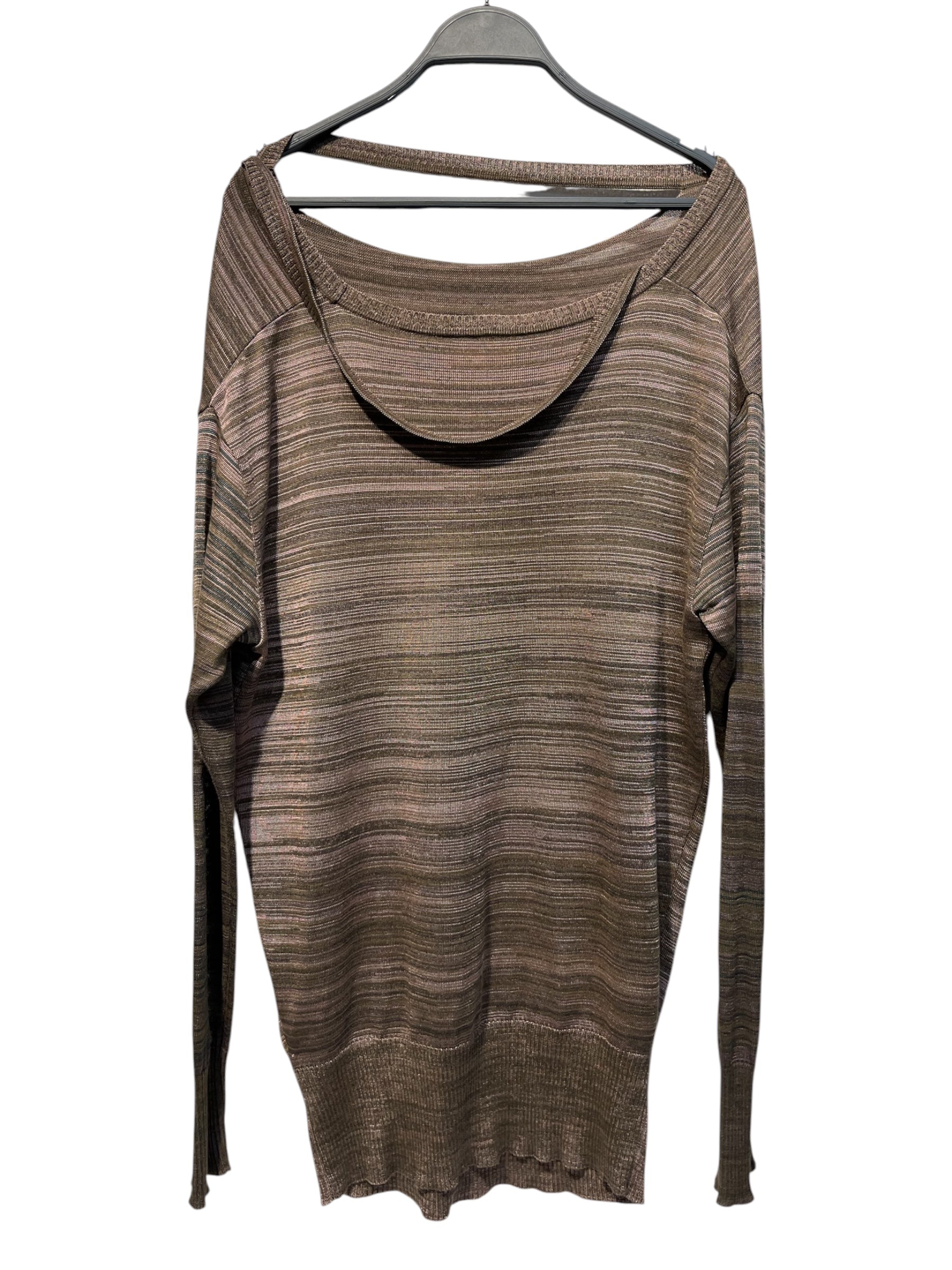 Vivienne Westwood RED LABEL/Sweatshirt/L/Stripe/Silk/GRY/ view 2