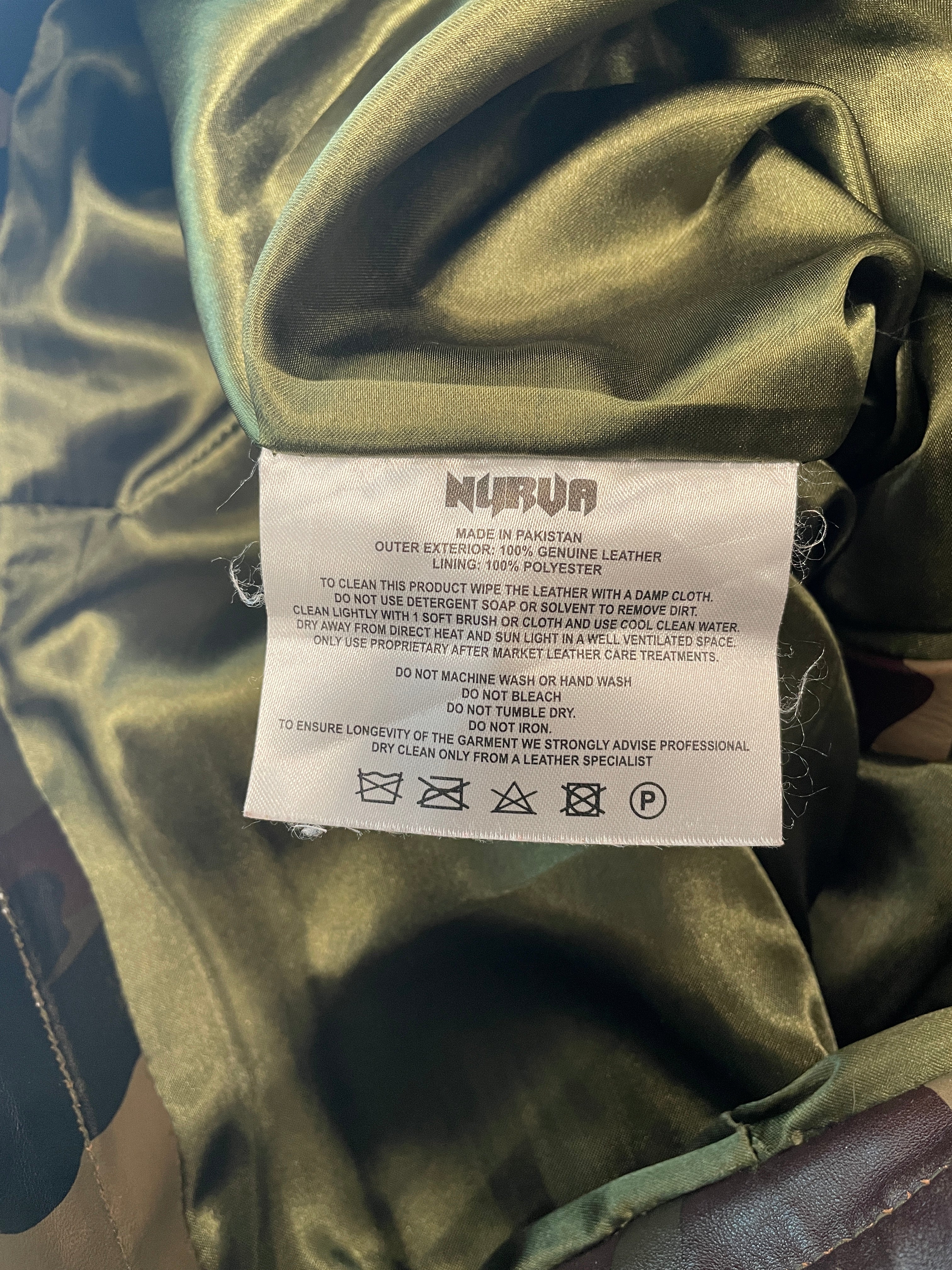 NYRVA/Shorts/4/Leather/GRN/Camouflage/LEATHER CARGO SHORTS/CAMO view 6