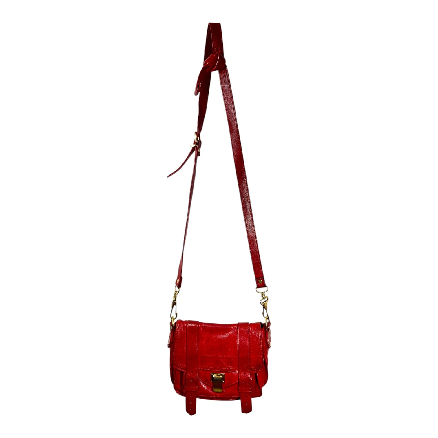 PROENZA SCHOULER/Hand Bag/Leather/RED/flap bag view 1