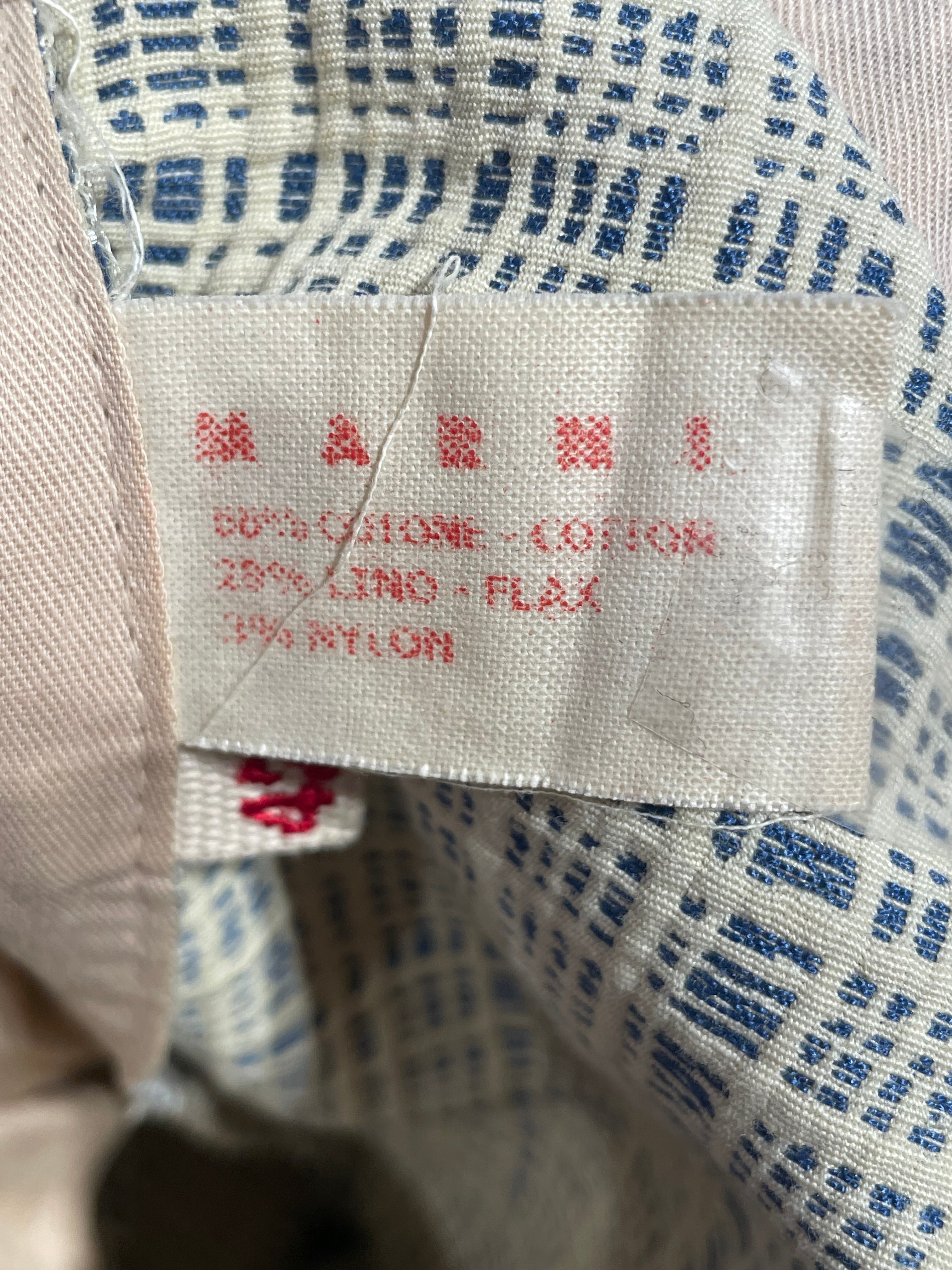 MARNI/Straight Pants/42/Plaid/Cotton/MLT/Checkered Dress Pants BLU/WHT view 4