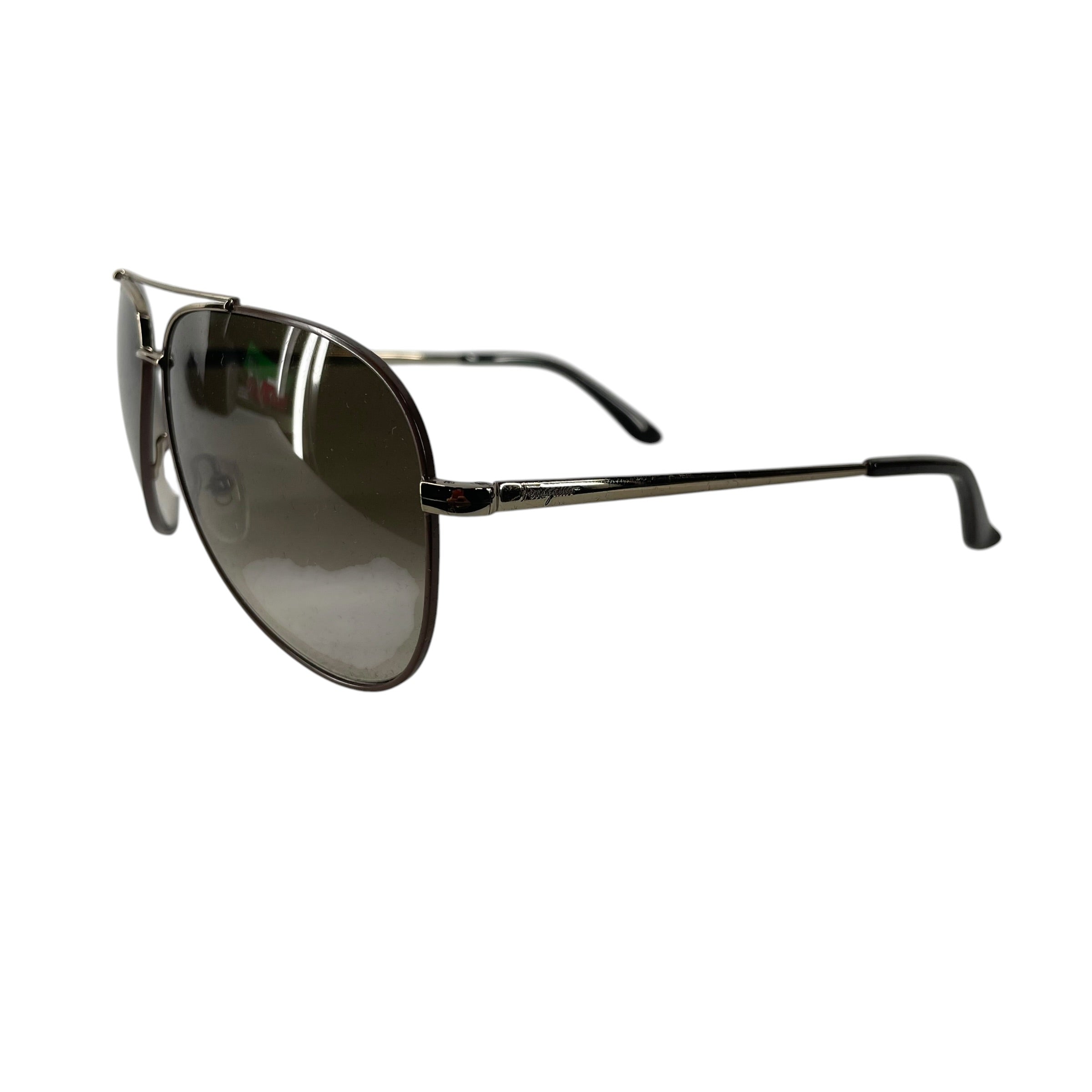 Salvatore Ferragamo/Sunglasses/Metal/BRW/AVIATOR view 2