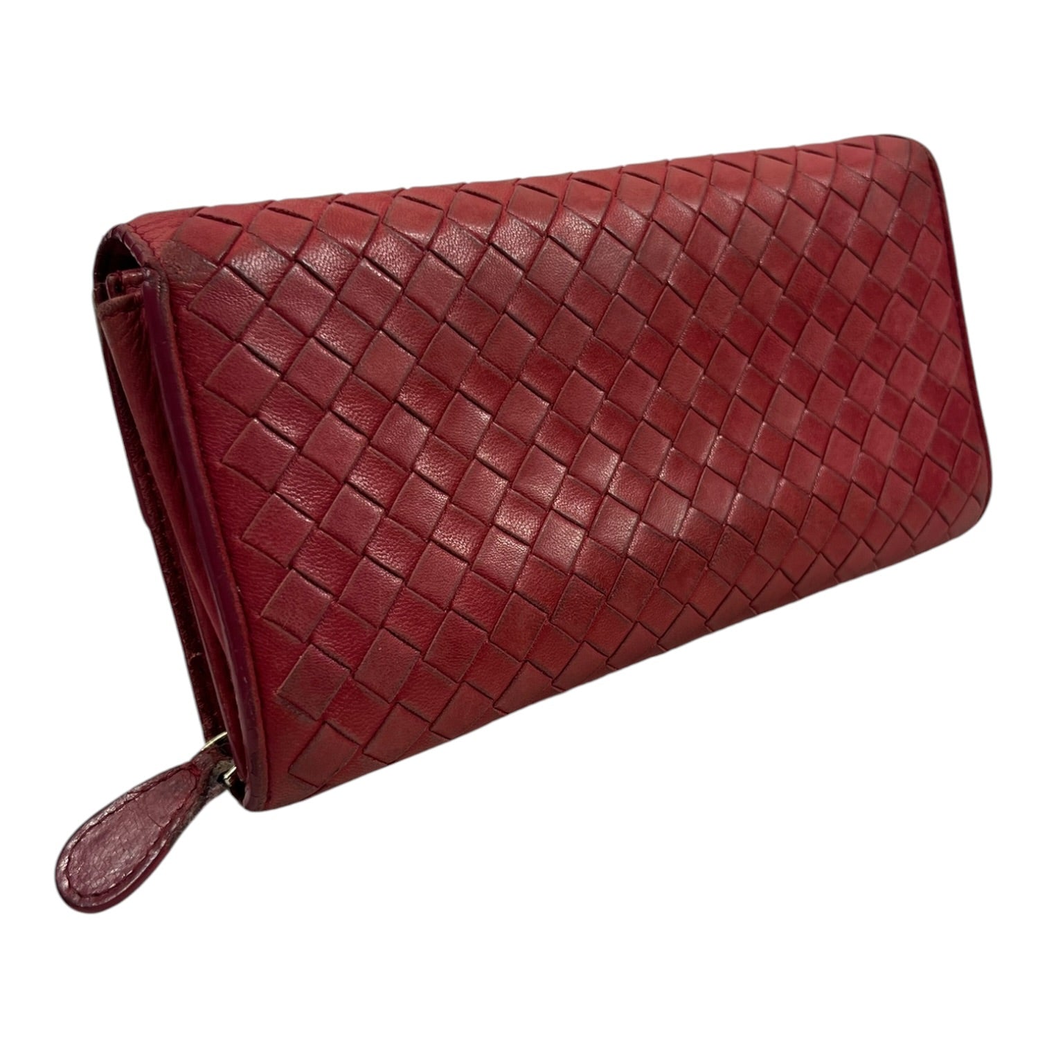 BOTTEGA VENETA/Long Wallet/Leather/RED/L's/Intrecciato view 2