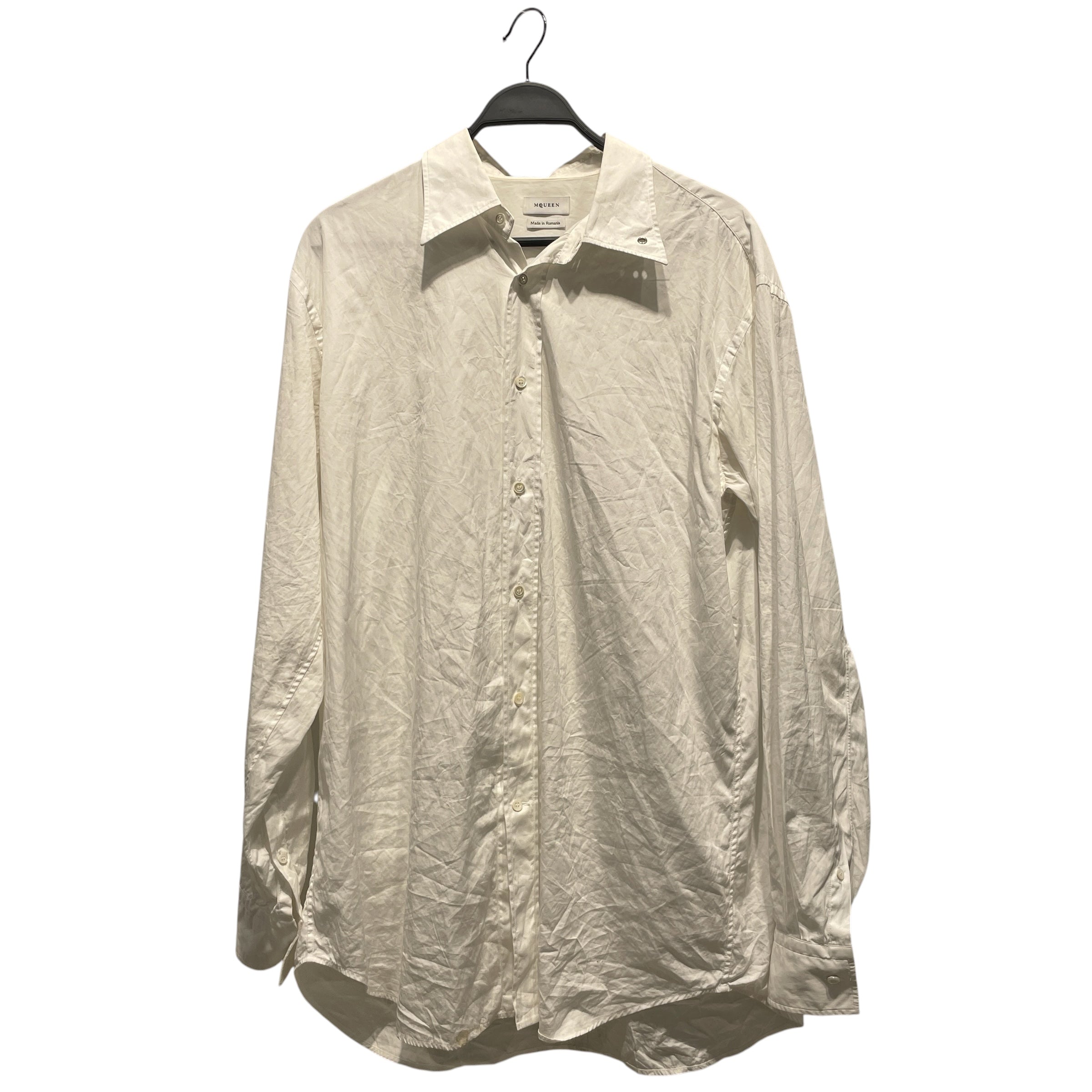 Alexander McQueen/LS Shirt/17/Cotton/WHT/McQueen White Button Up Shirt view 1