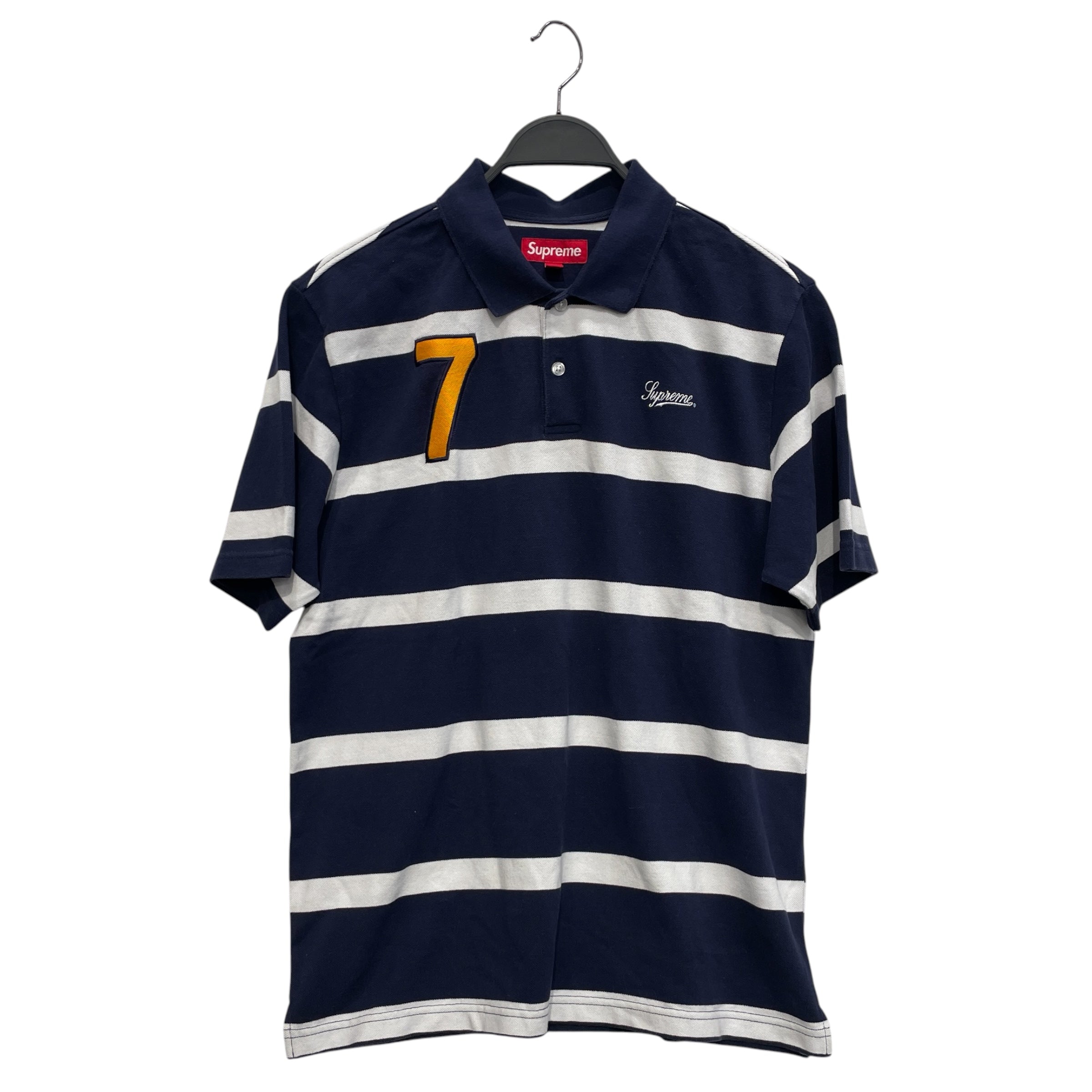 Supreme/T-Shirt/S/Cotton/NVY/Stripe/ORANGE 7 view 1