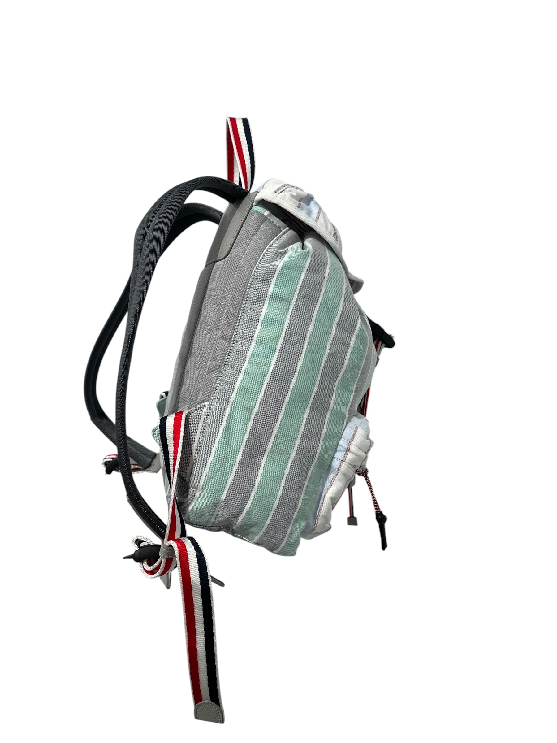 THOM BROWNE. NEW YORK/Backpack/Stripe/Cotton/GRN/SAMPLE BAG view 2