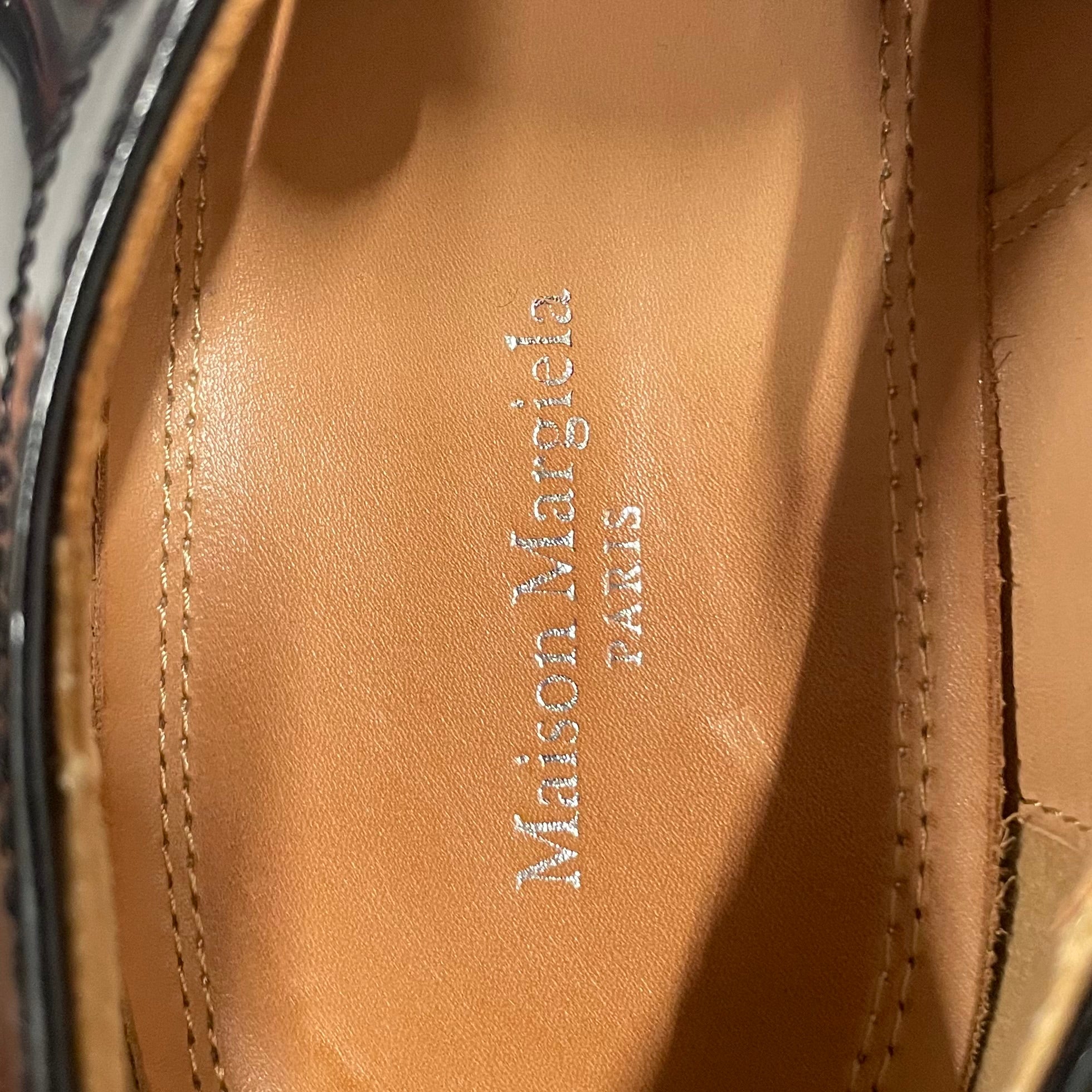 Maison Margiela/Dress Shoes/EU 45/Leather/BLK/TABI DRESS SHOES view 3