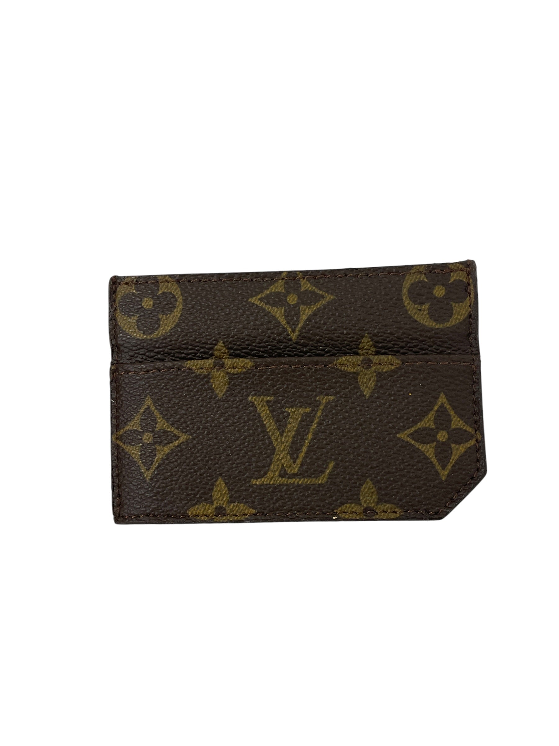 LOUIS VUITTON/Bifold Wallet/Monogram/Leather/BRW/L's/Card Holder Wallet view 1