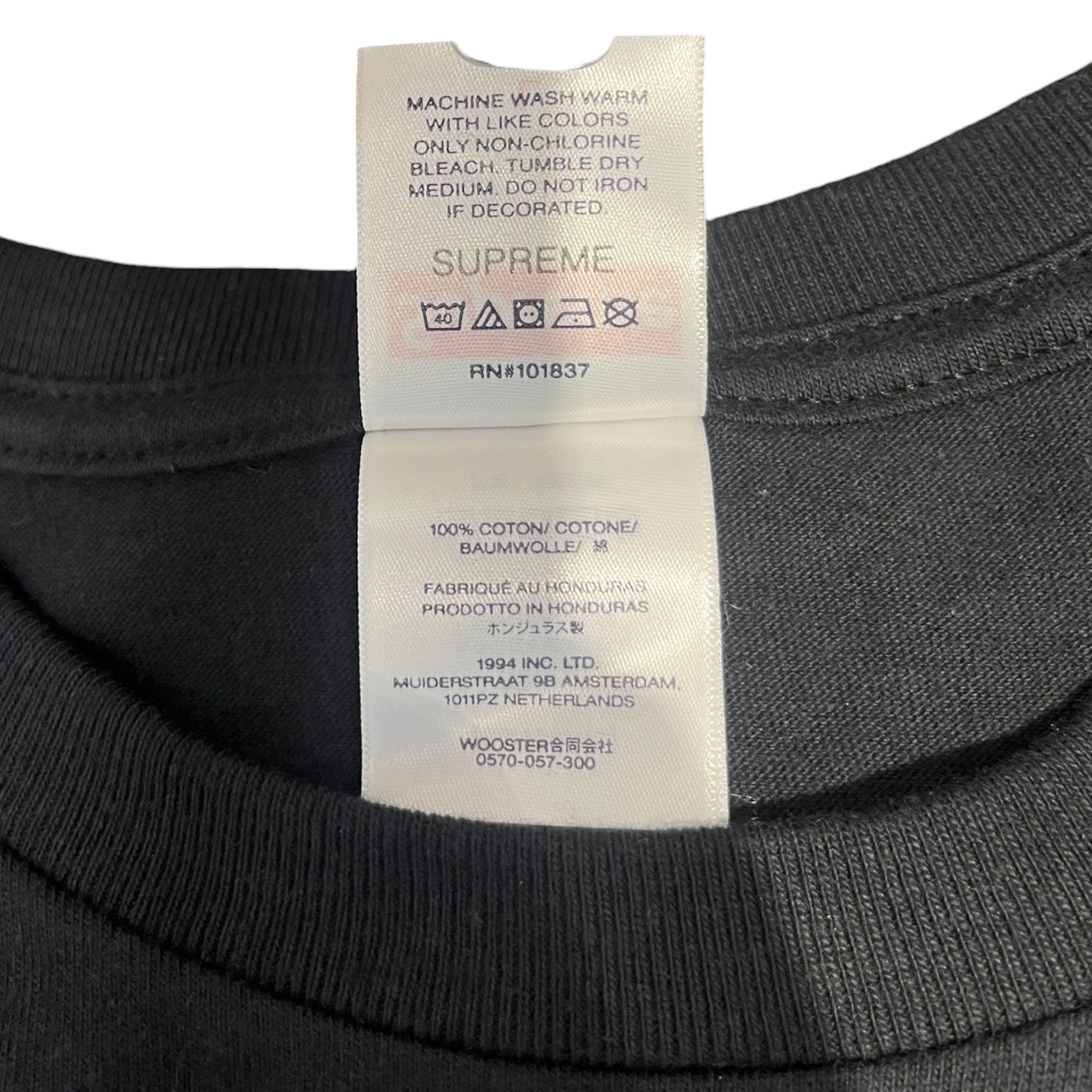 Supreme/T-Shirt/L/Cotton/BLK/Graphic/CHAINED DOG view 4