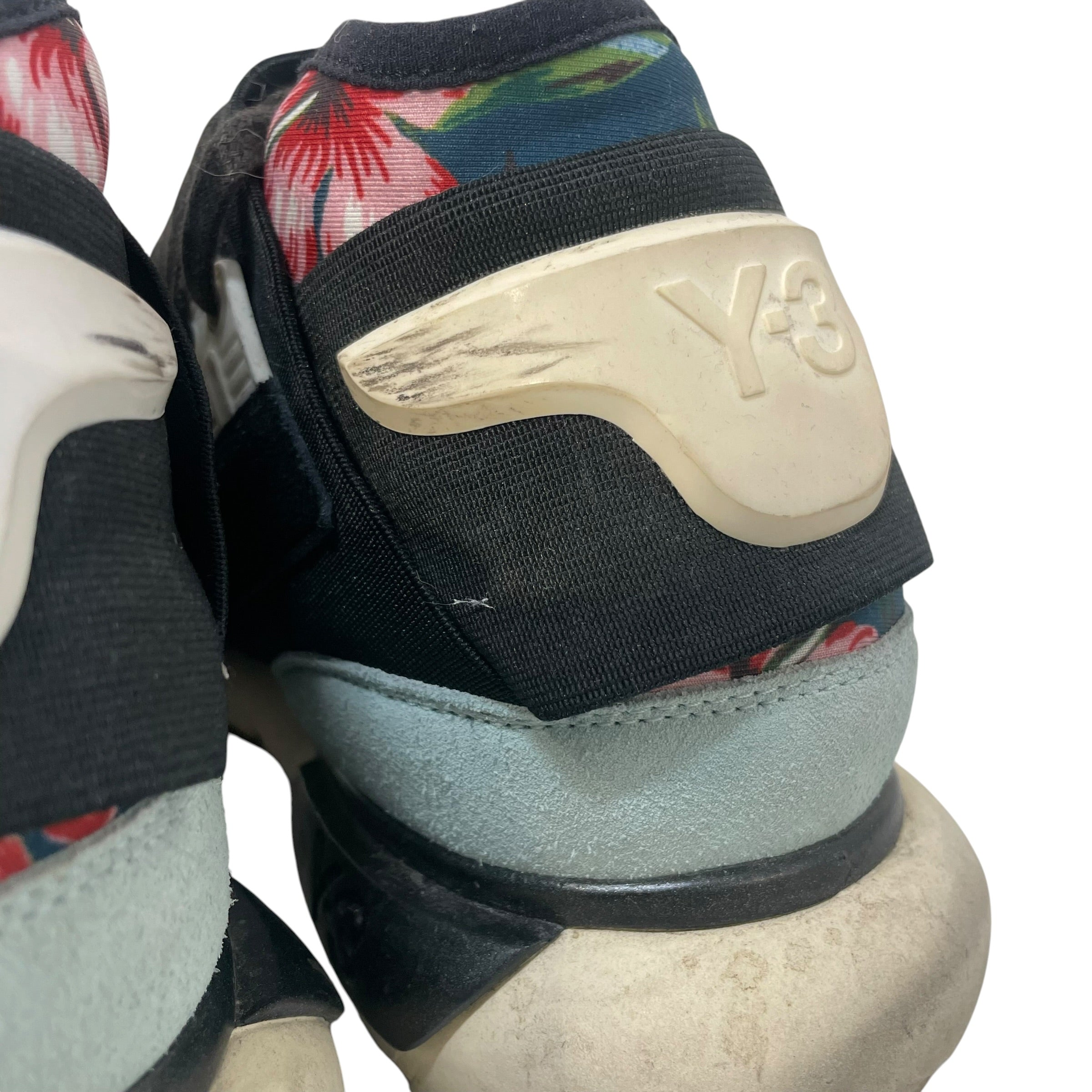 Y-3/adidas/Low-Sneakers/US 10/Floral Pattern/Cotton/NVY/qasa high floral view 6