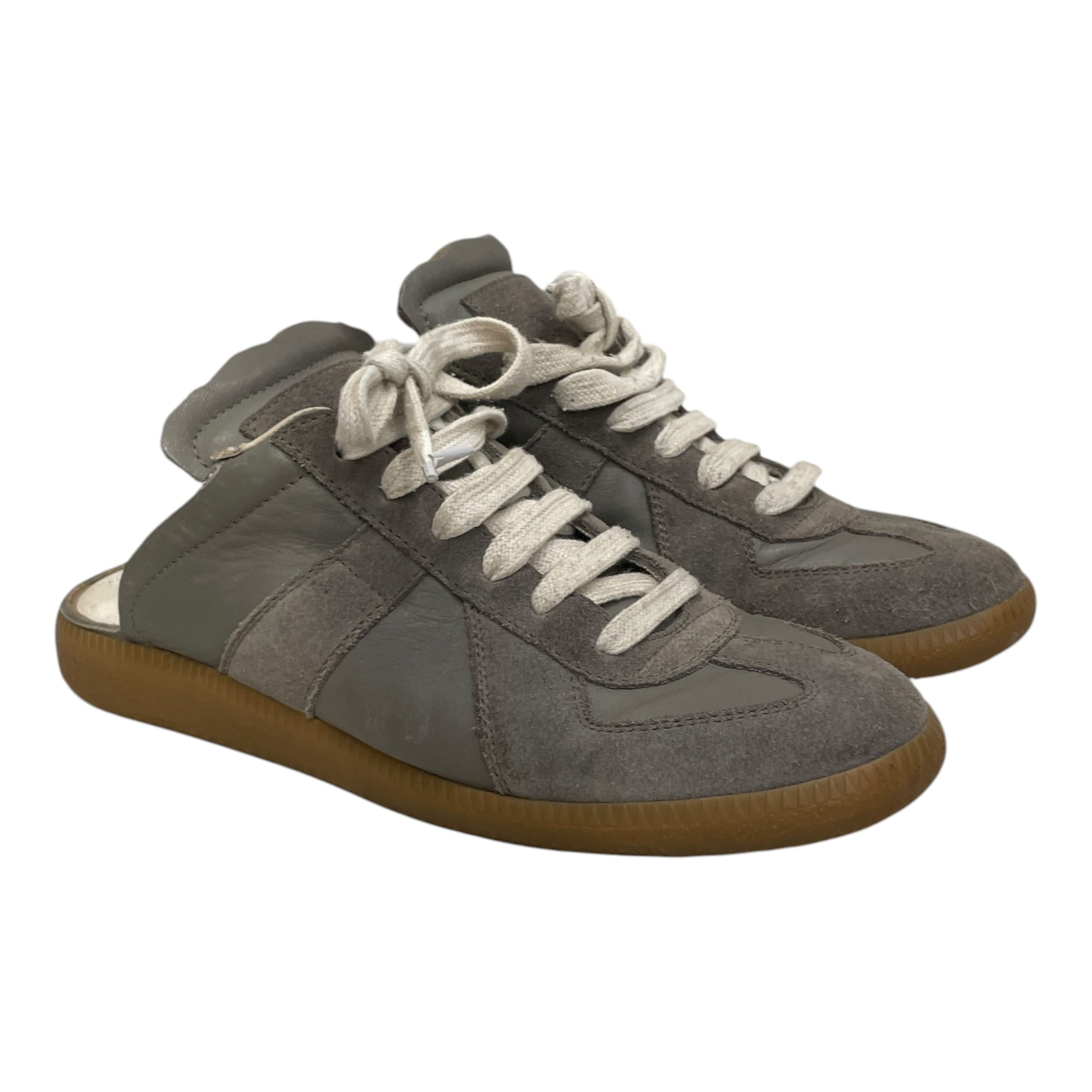 Maison Margiela/Sandals/EU 36.5/Leather/GRY/GAT SLIP ON view 1