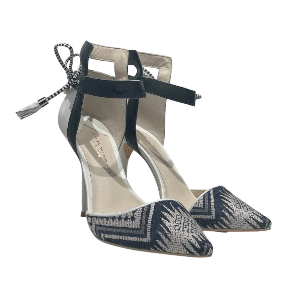 SOPHIA WEBSTER/Loafers/EU 39/All Over Print/Cotton/BLK/BLACK AND WHITE PRINT view 1