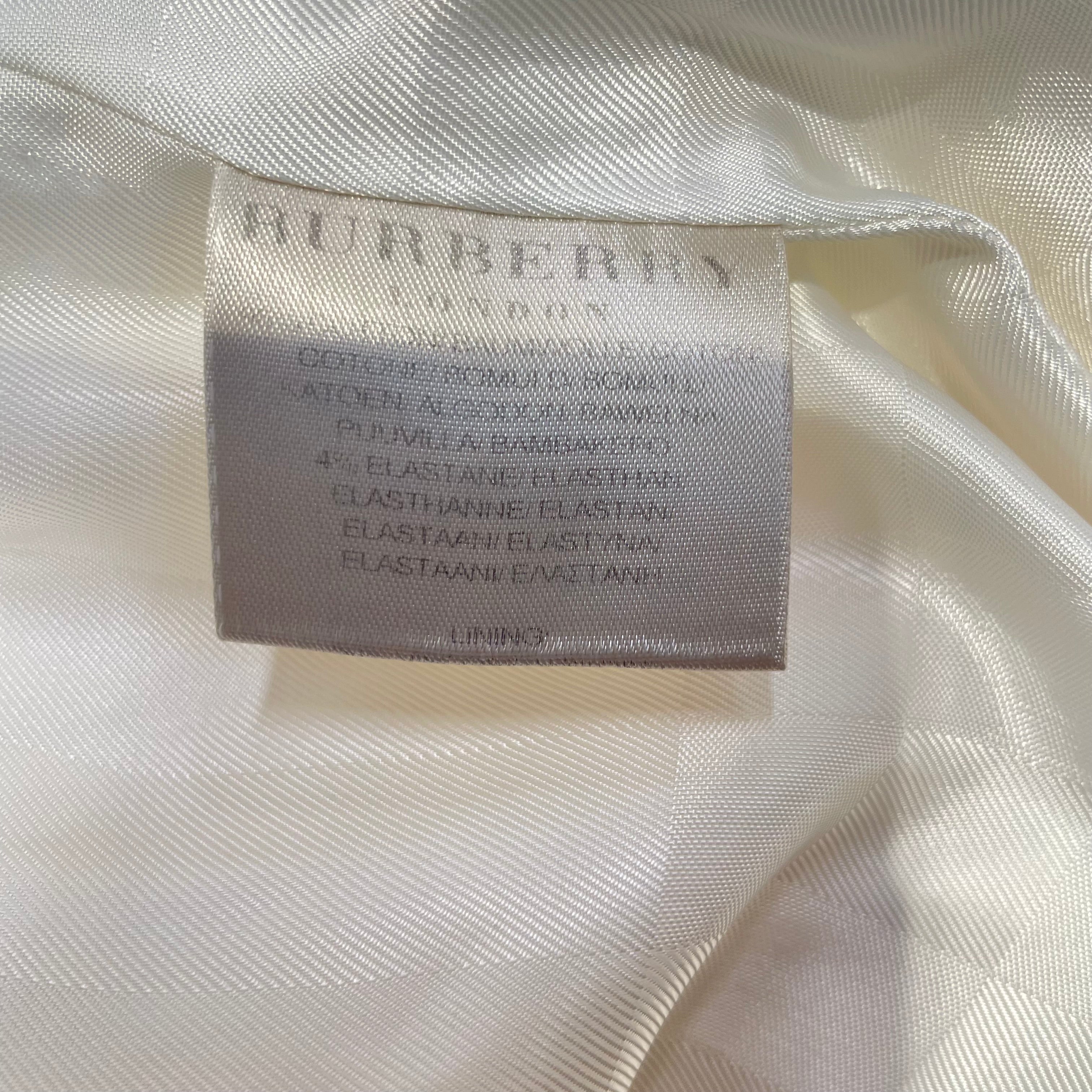 BURBERRY LONDON/Trench Coat/6/Cotton/CRM/gld button/brass hardware/belt view 4