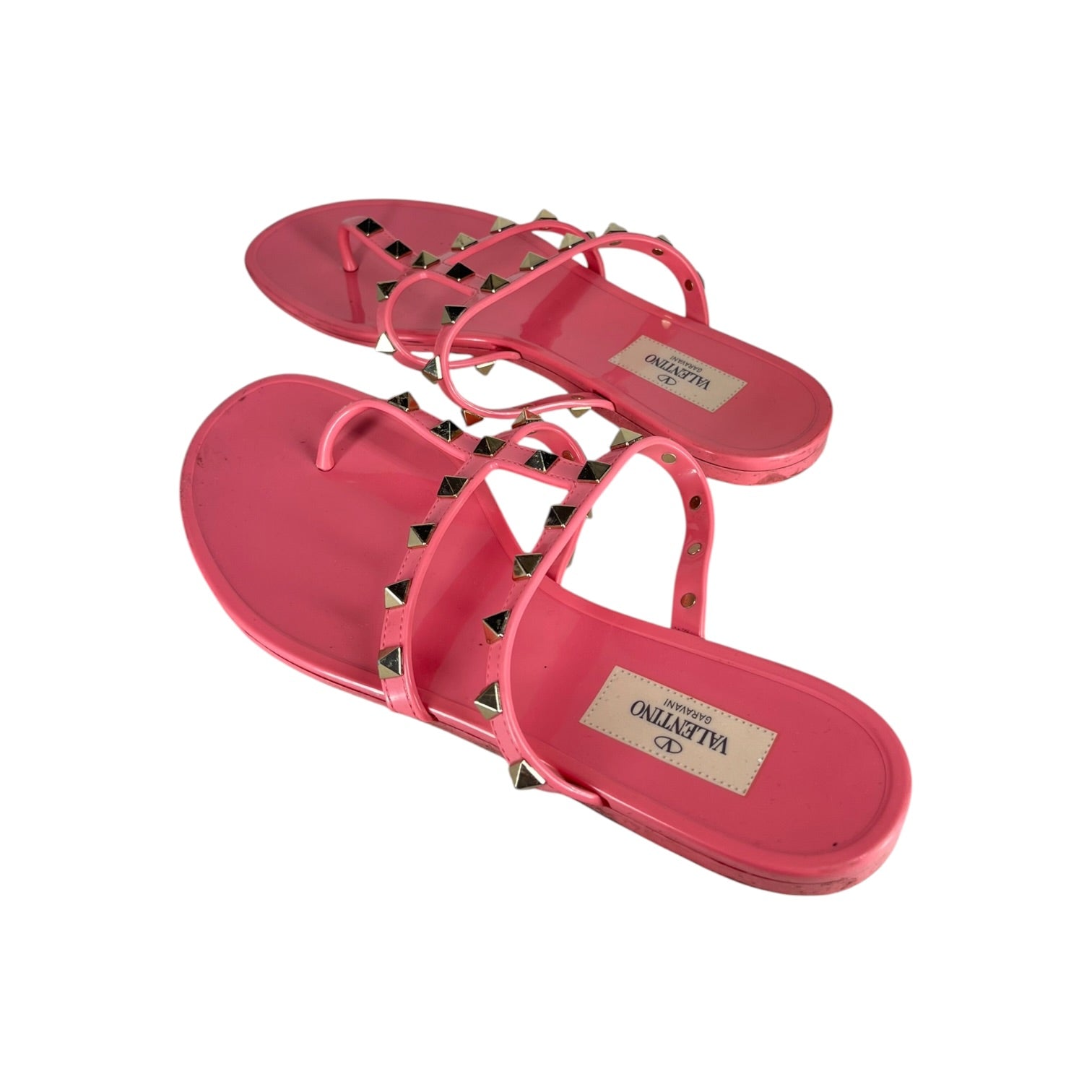 VALENTINO/Sandals/US 7/Leather/PNK/Rockstud Jelly Thong view 2