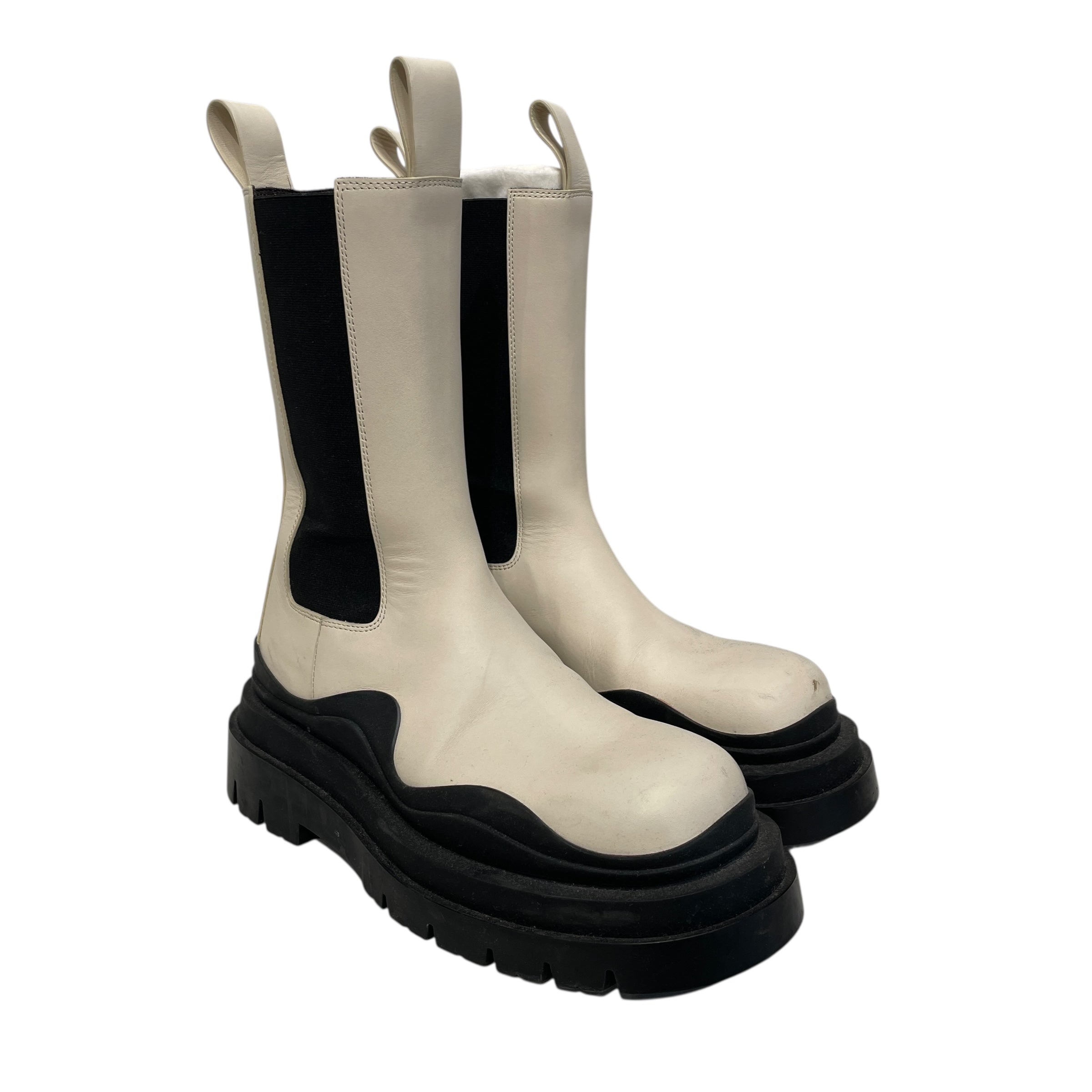 BOTTEGA VENETA/Ankle Boots/EU 37/Leather/WHT/ view 1
