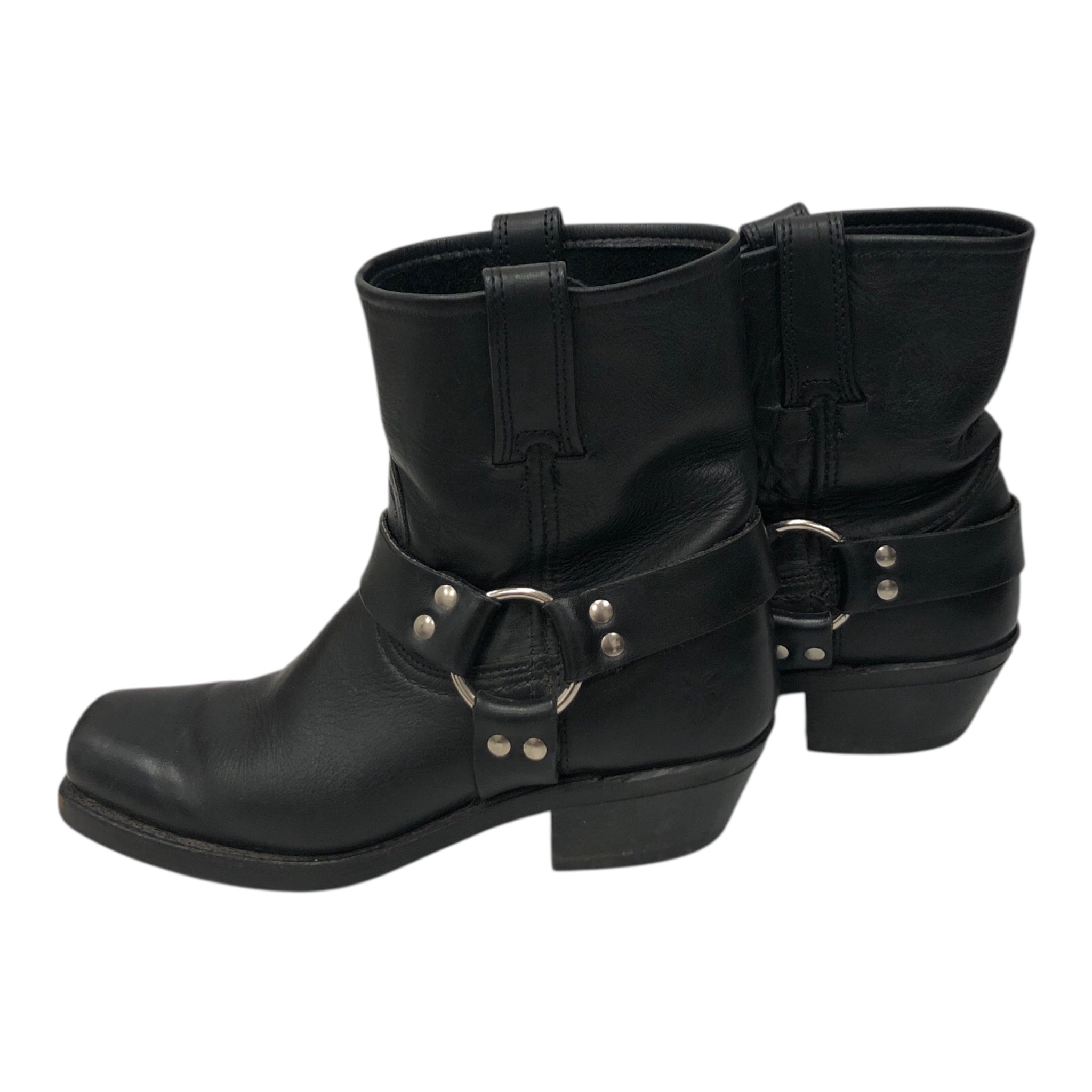 FRYE/Ankle Boots/Leather/BLK/ankle harness boot view 2