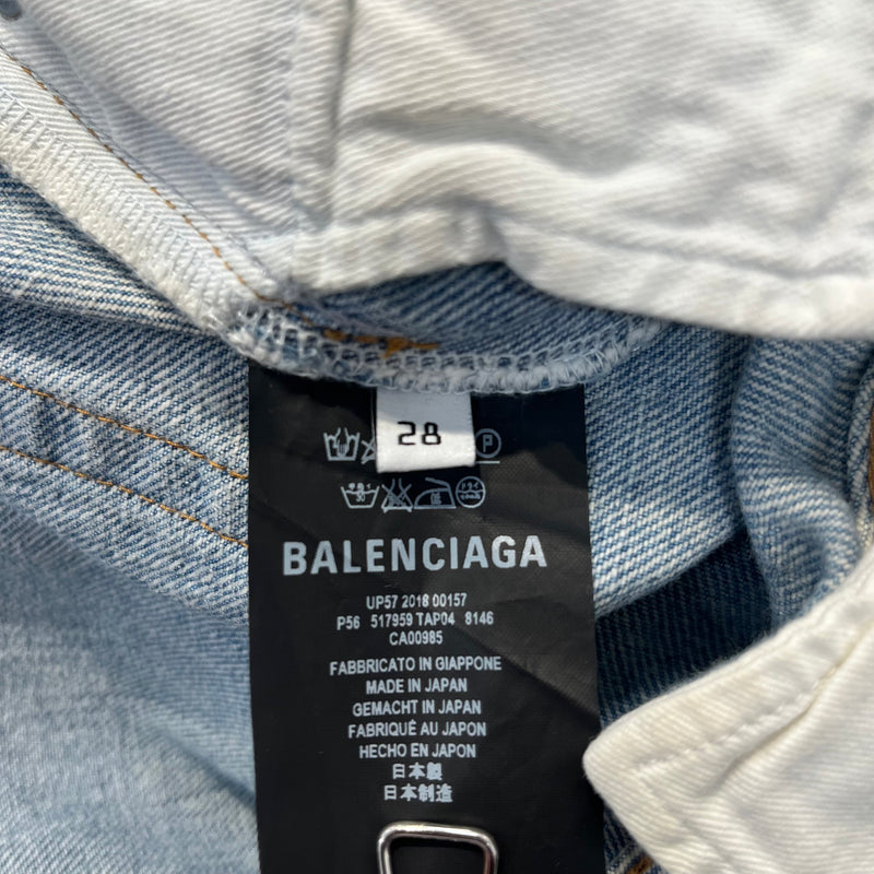 BALENCIAGA/Pants/28/Denim/BLU/HORIZONTAL SEAM
