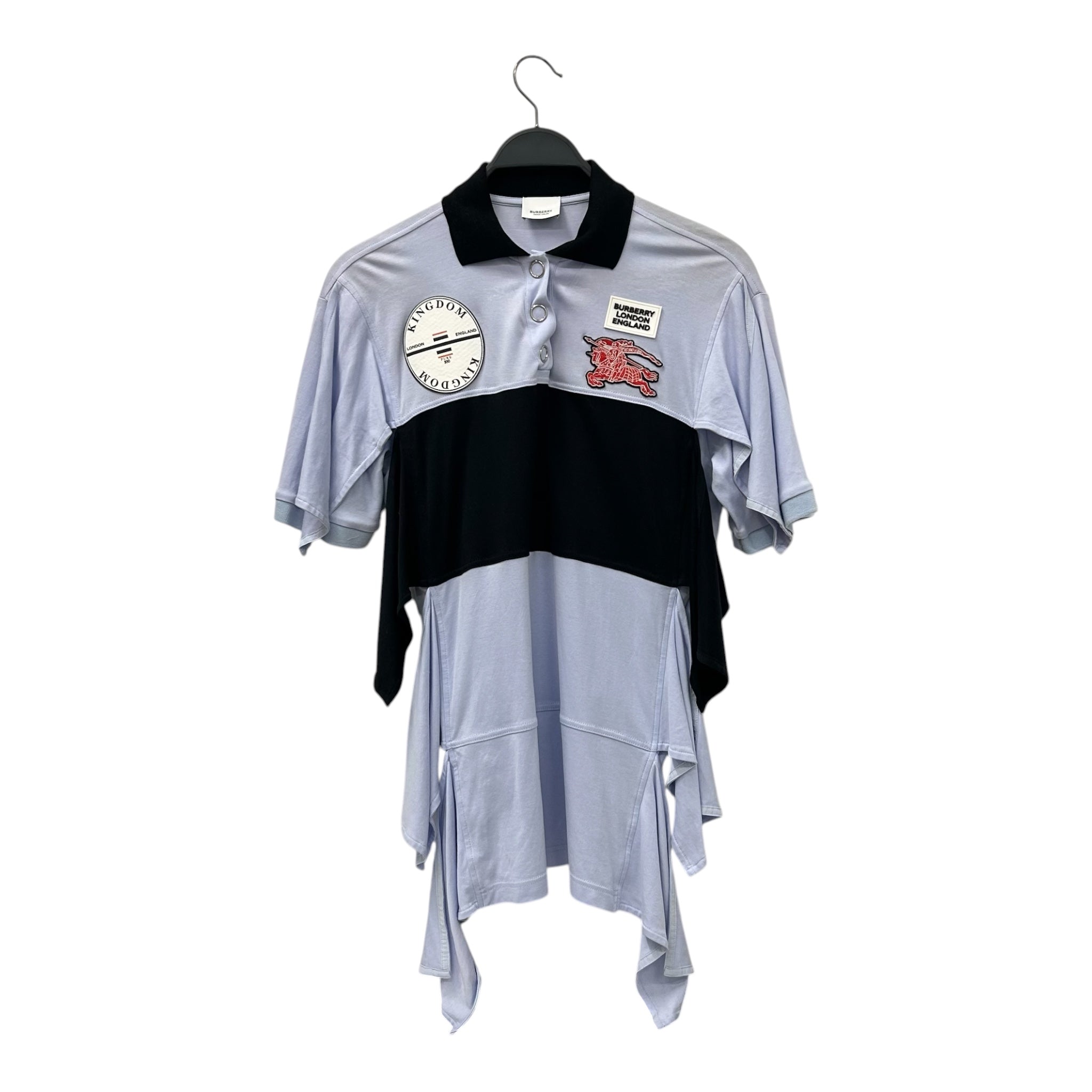 BURBERRY/Blouse/XS/Cotton/BLU/COLORBLOCK POLO view 1