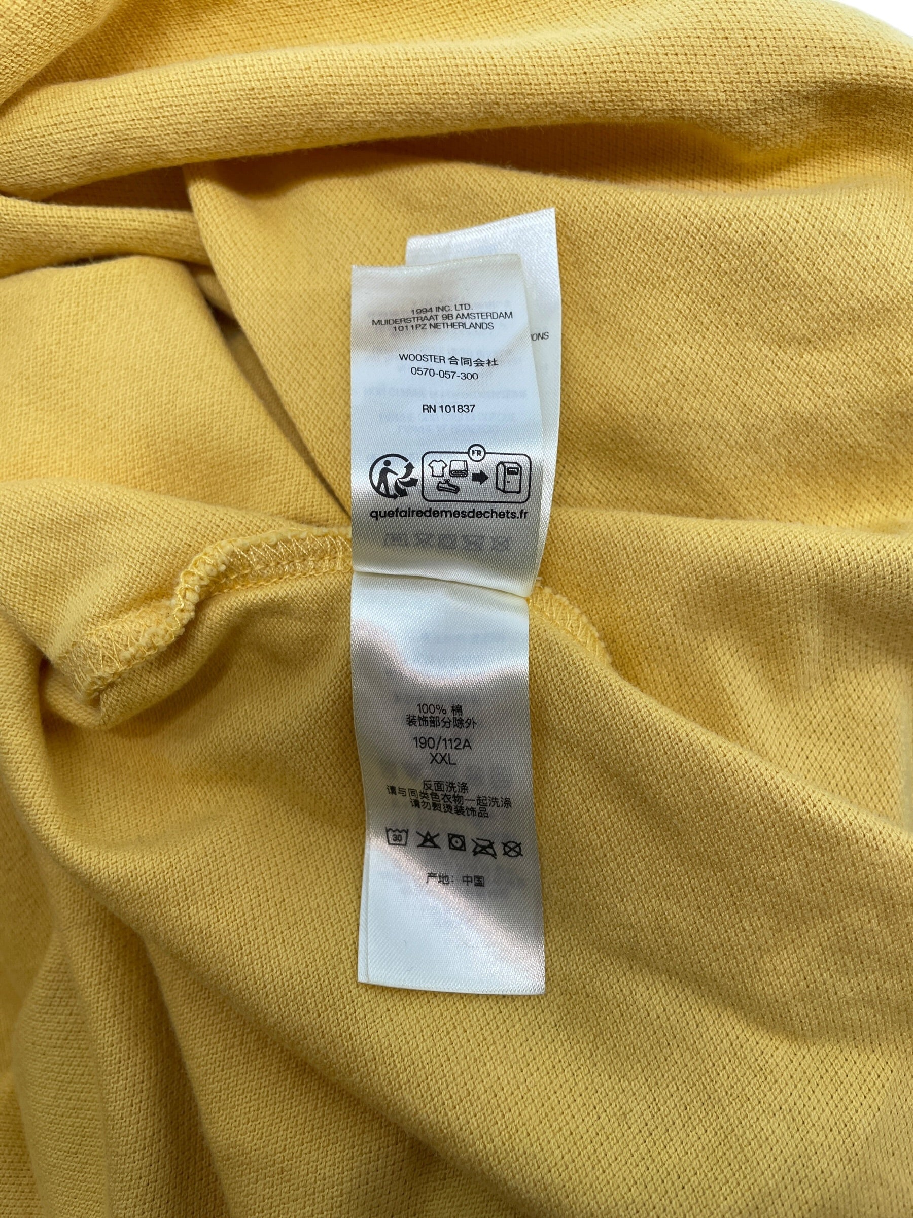 Supreme/Polo Shirt/XXL/Cotton/YEL/ITALIAN LOGO POLO view 7