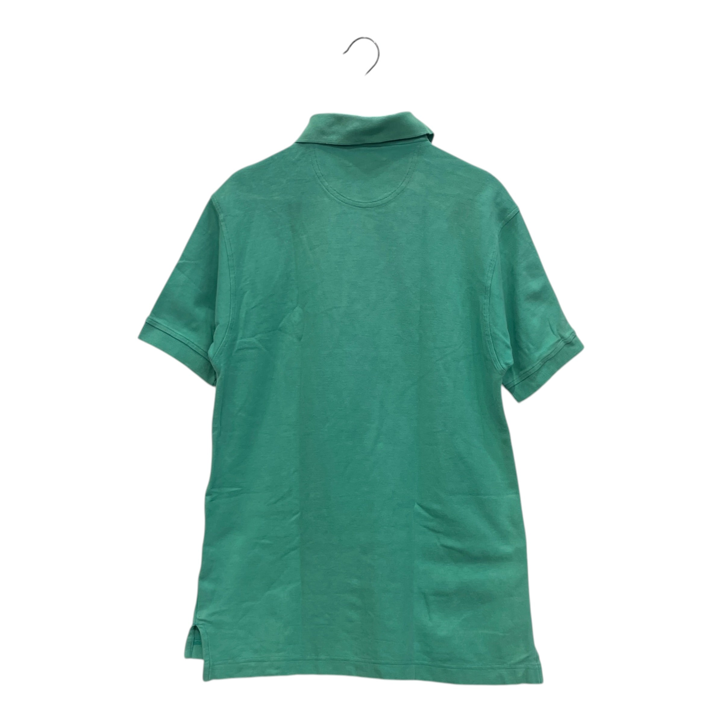 YVES SAINT LAURENT/Polo Shirt/M/Cotton/GRN/YSL EMBRIODERED FADE view 2