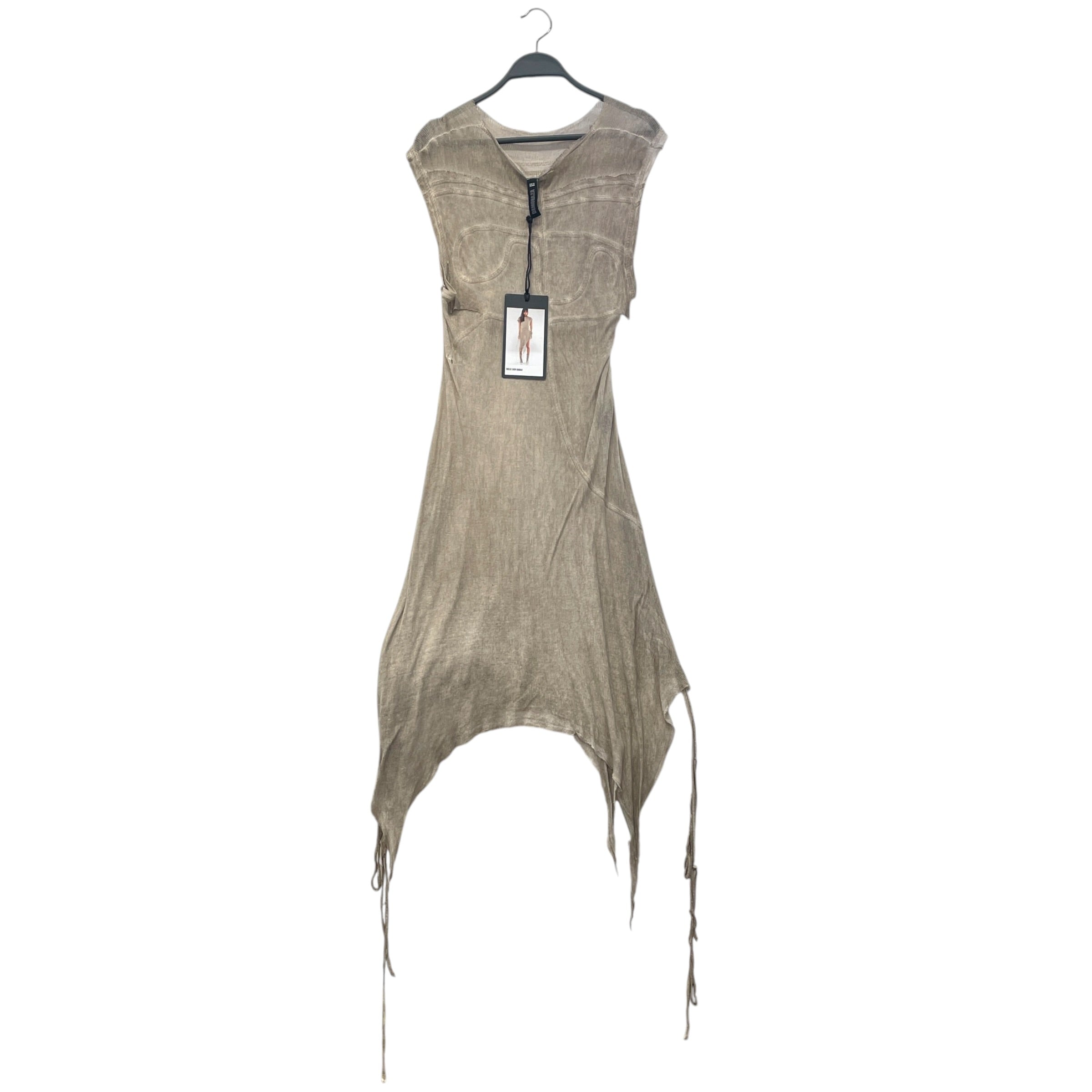DEMOBAZA/SS Dress/XS/Cotton/GRY/Baraji view 2