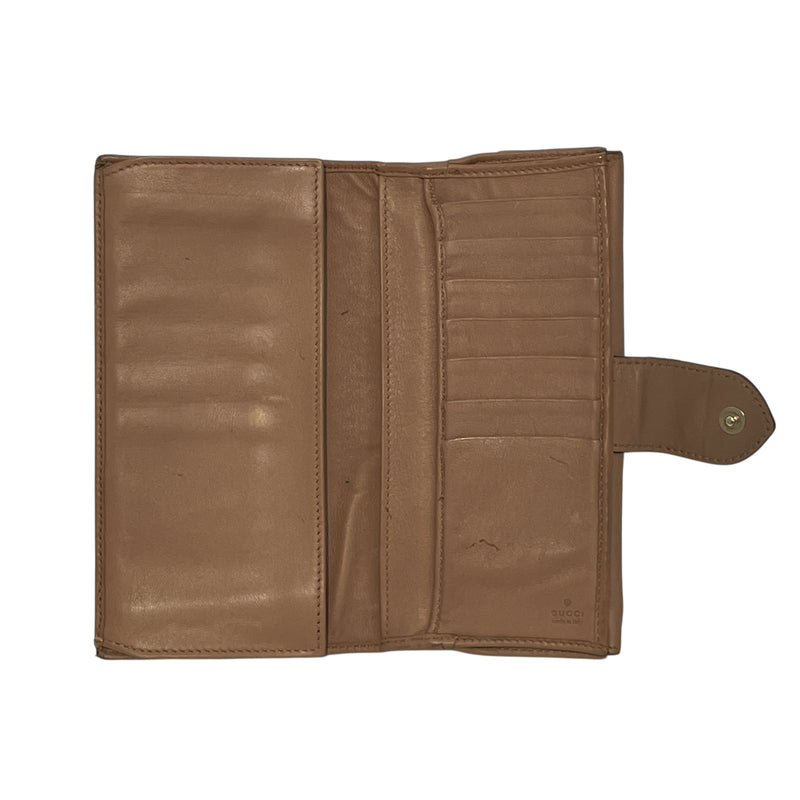 GUCCI/Long Wallet/BEG/GG CANVAS HEART CONTINENTAL