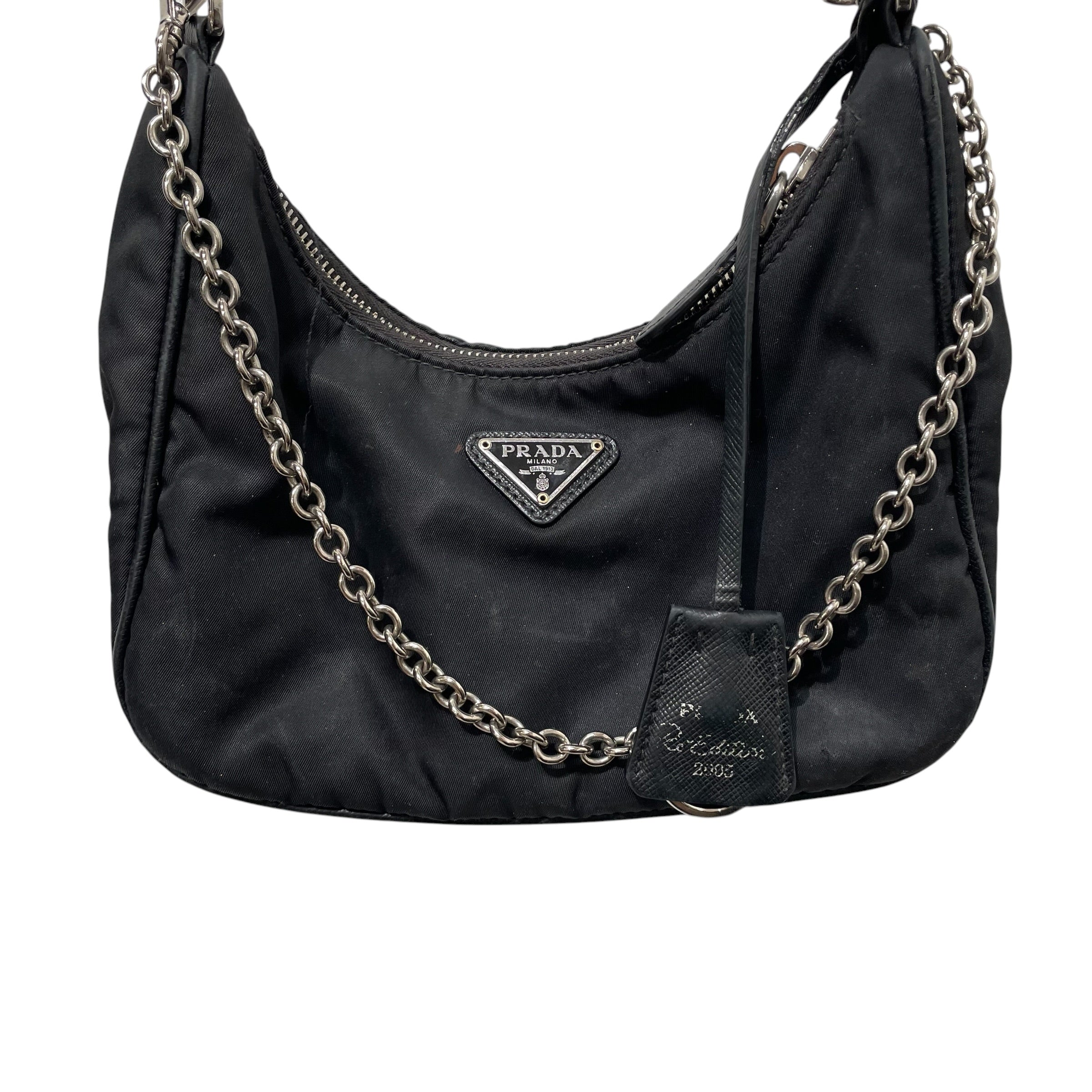 PRADA/Cross Body Bag/Nylon/GRY/tessuto view 3