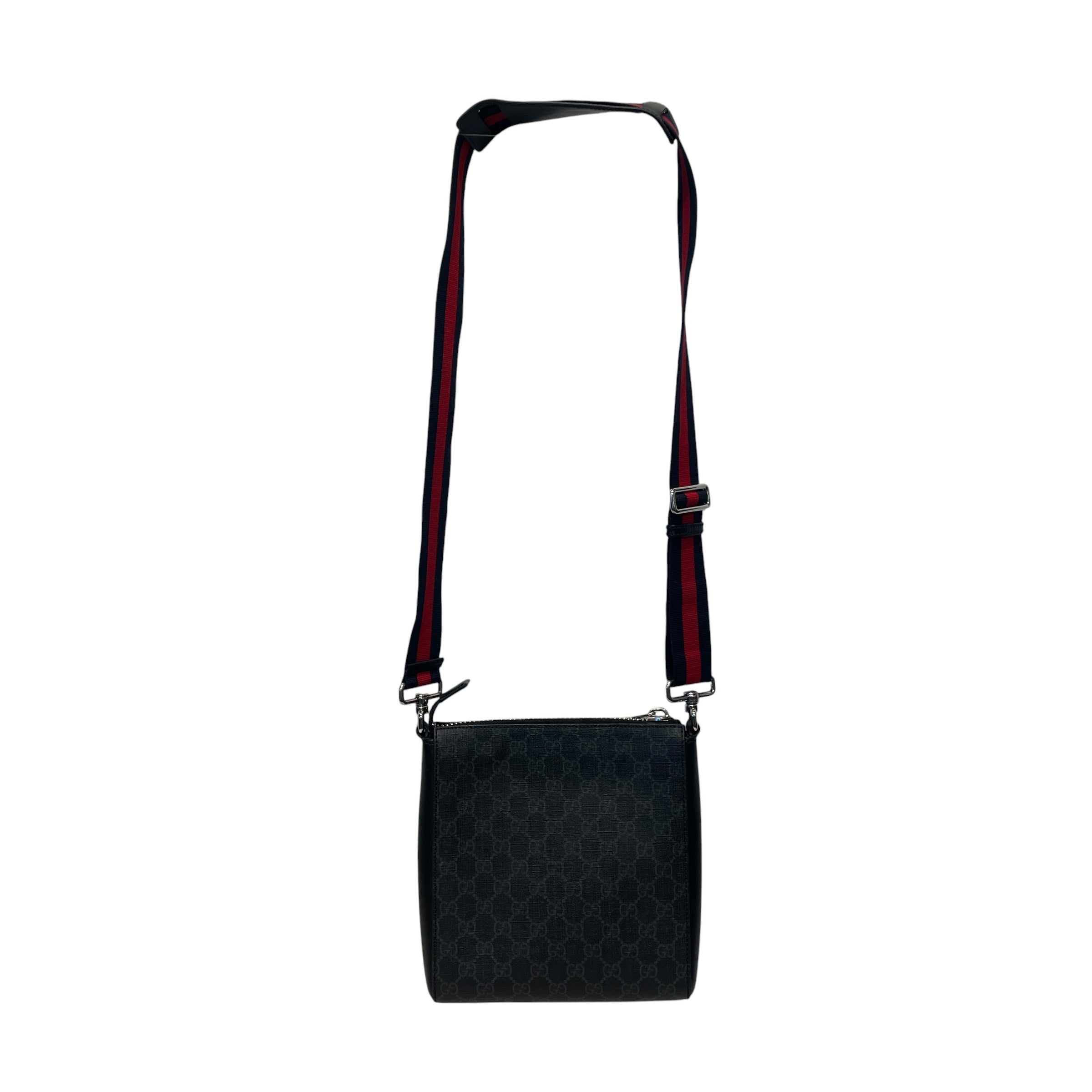 GUCCI/Cross Body Bag/Monogram/Leather/BLK/SUPREME MESSENGER BAG view 2