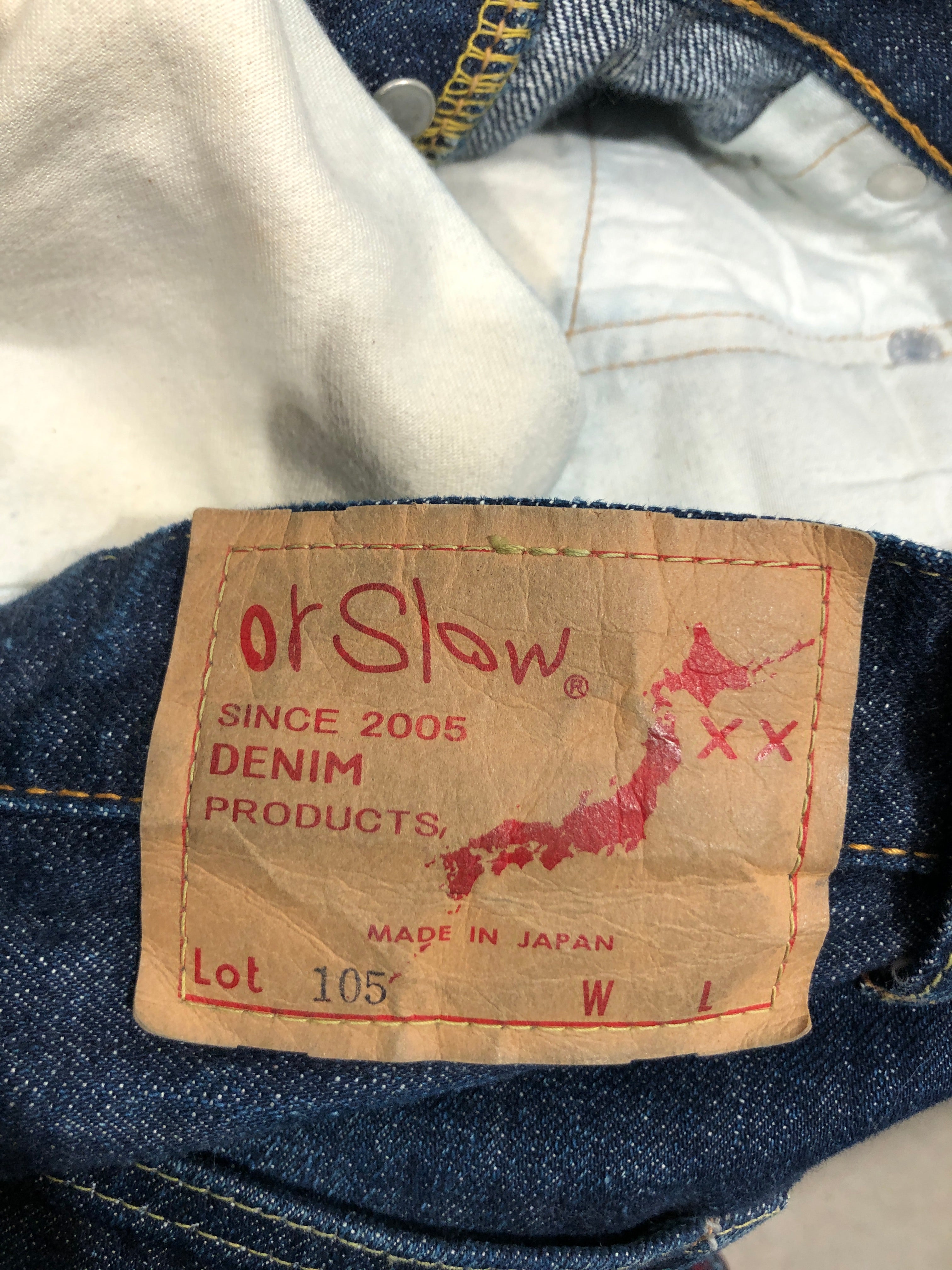 orslow/Straight Pants/M/Cotton/BLU/ view 7
