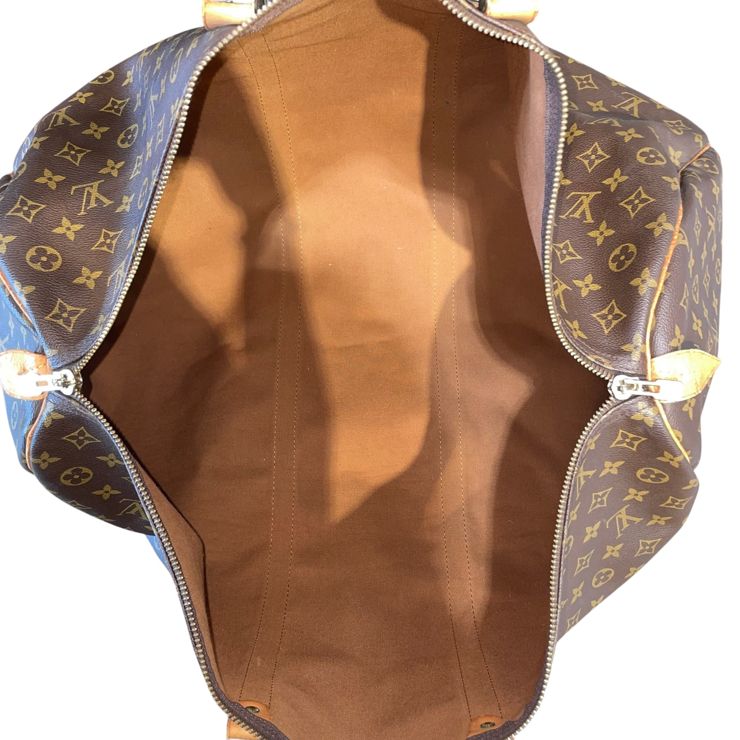 LOUIS VUITTON/Bag/Monogram/Leather/BRW/Monogram Coated Keepall 60 view 4