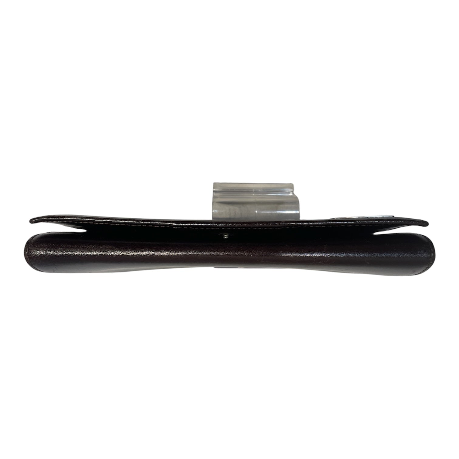 FENDI/Long Wallet/Leather/BRW/L's/coninental, w/ silver logo view 3