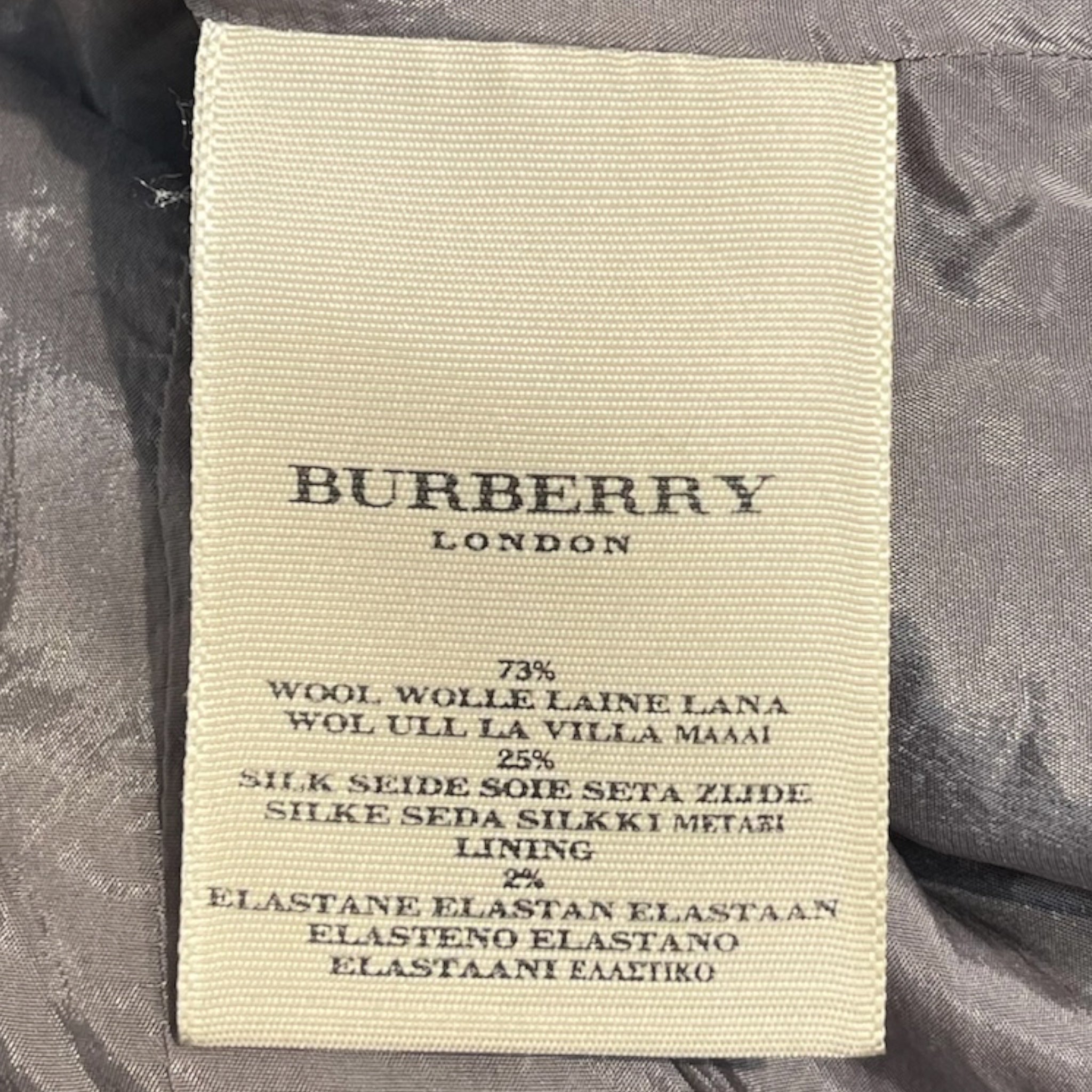 BURBERRY LONDON/Tailored Jkt/4/Cotton/GRY/LARGE BUTTONS, SHOULDER PADS view 5