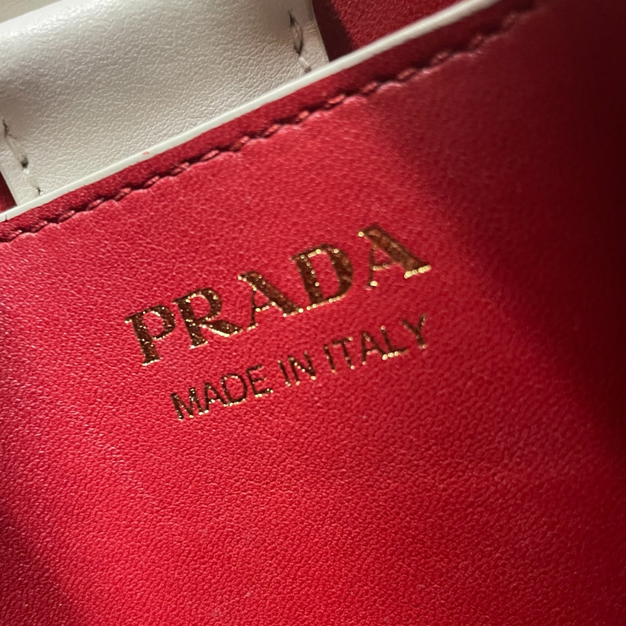 PRADA/Cross Body Bag/Leather/WHT/RED CHARMS, TTDYCM6 view 3