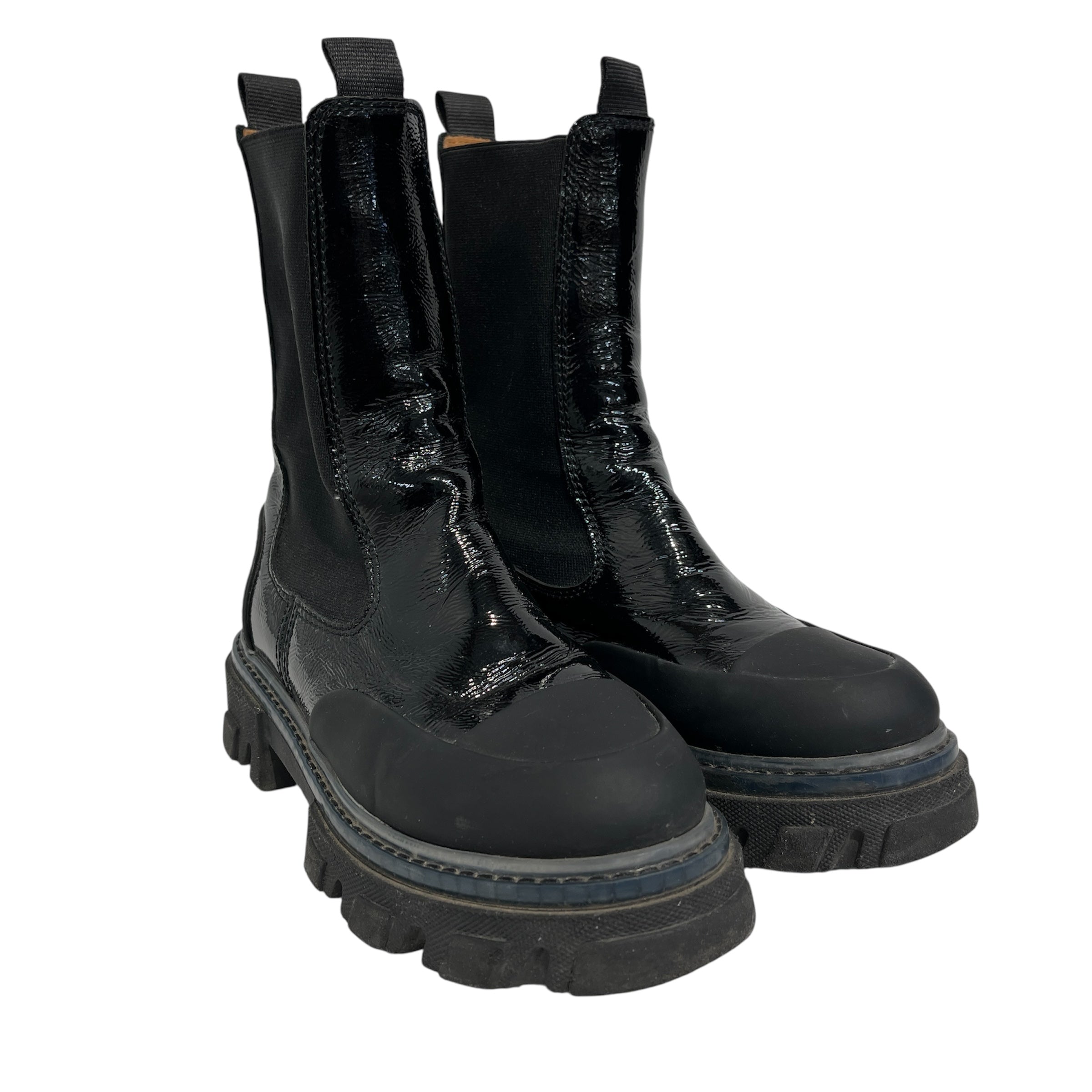 GANNI/Chelsea Boots/US 7/Nylon/BLK/ view 1