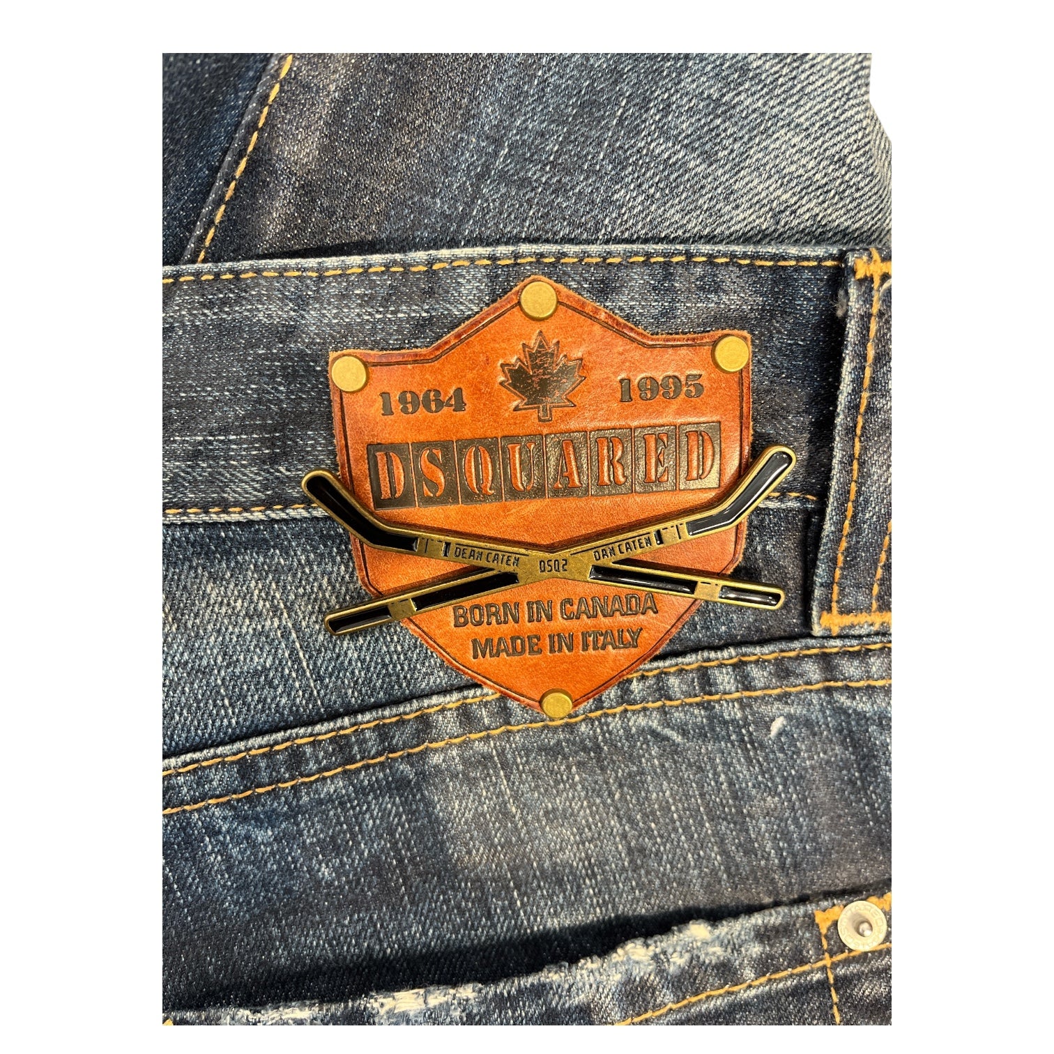 DSQUARED2/Skinny Pants/44/Denim/IDG/dsquared born in canada back view 3