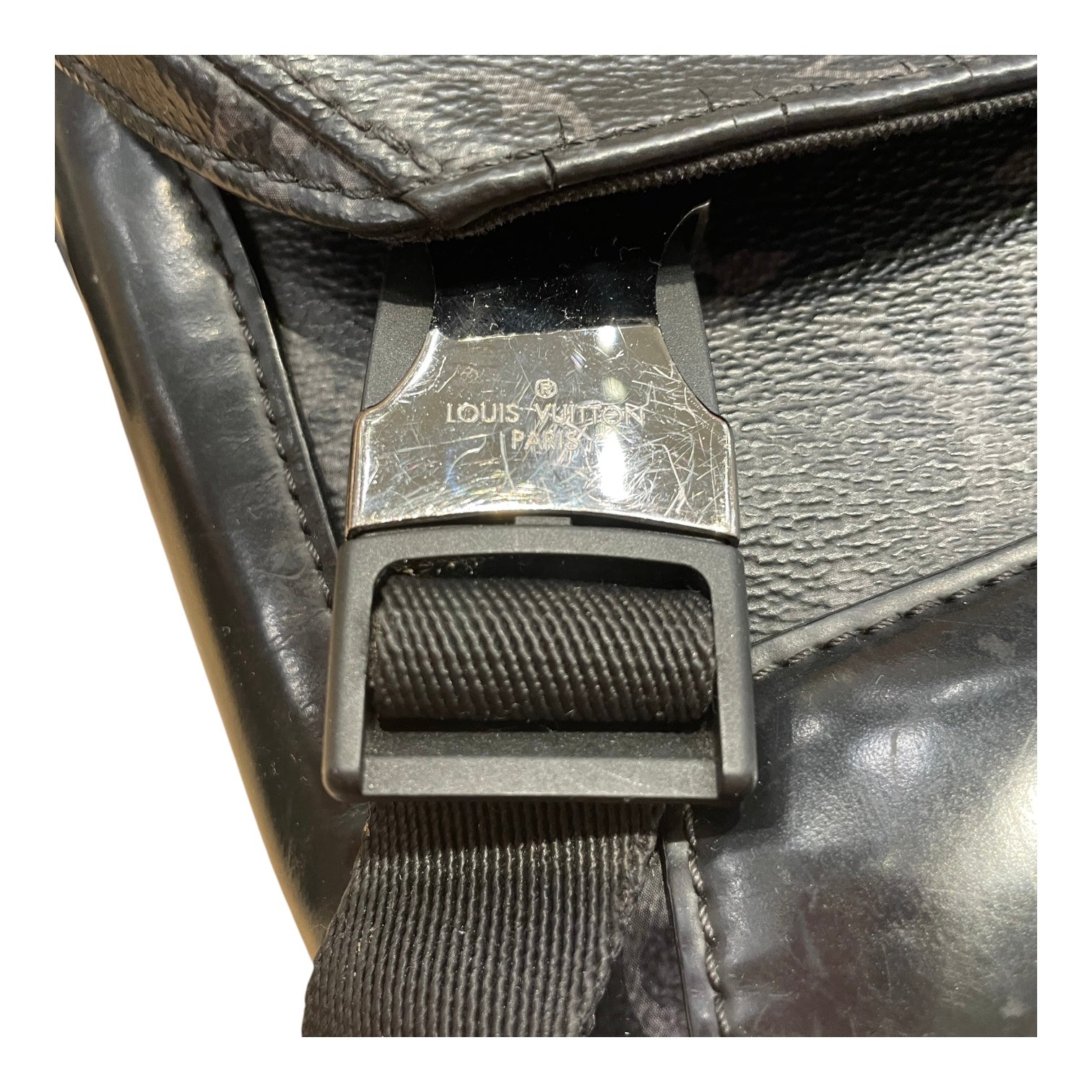 LOUIS VUITTON/Cross Body Bag/Monogram/Leather/BLK/LOUIS VUITTON VOYAGER view 6