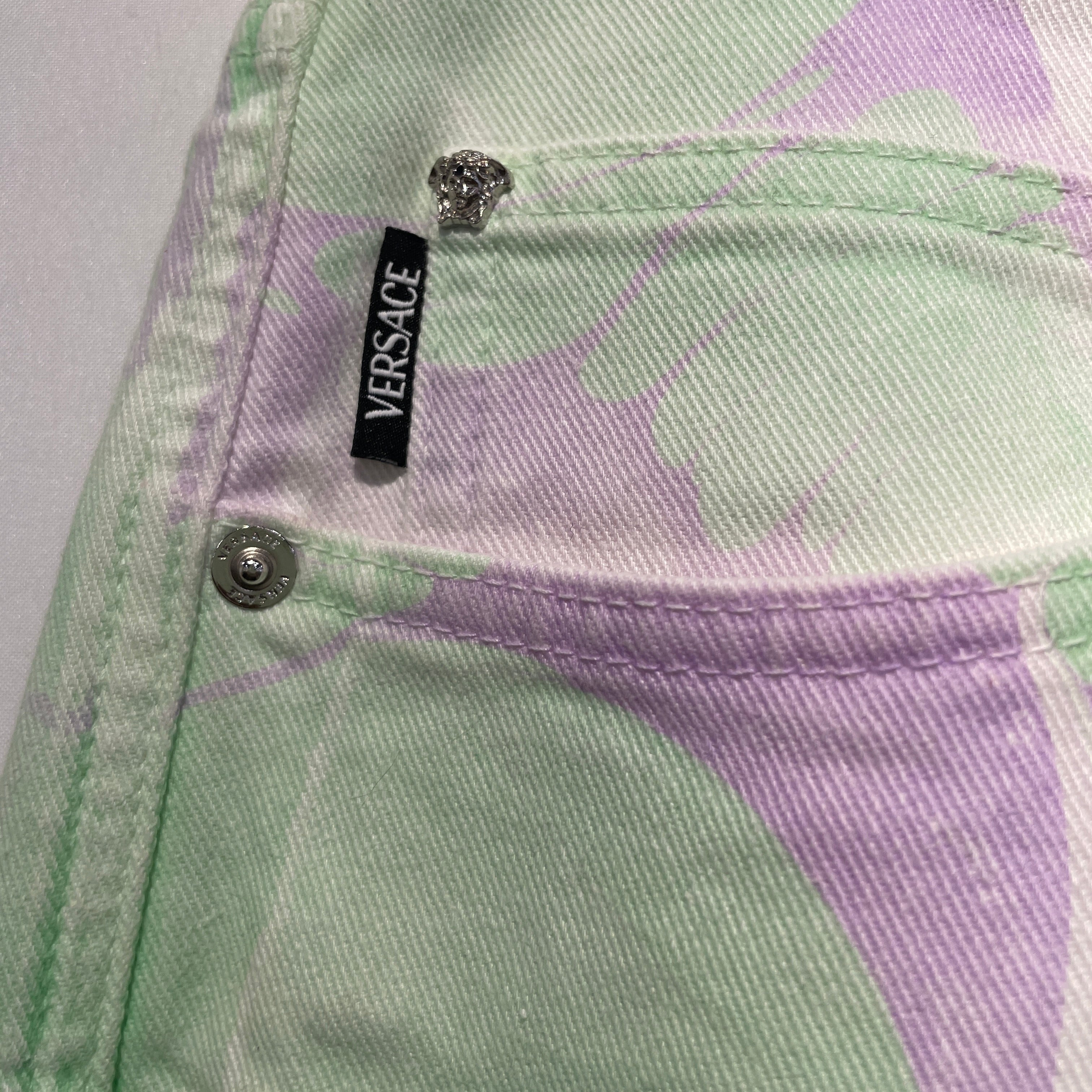 VERSACE/Straight Pants/32/Cotton/MLT/All Over Print/ view 5
